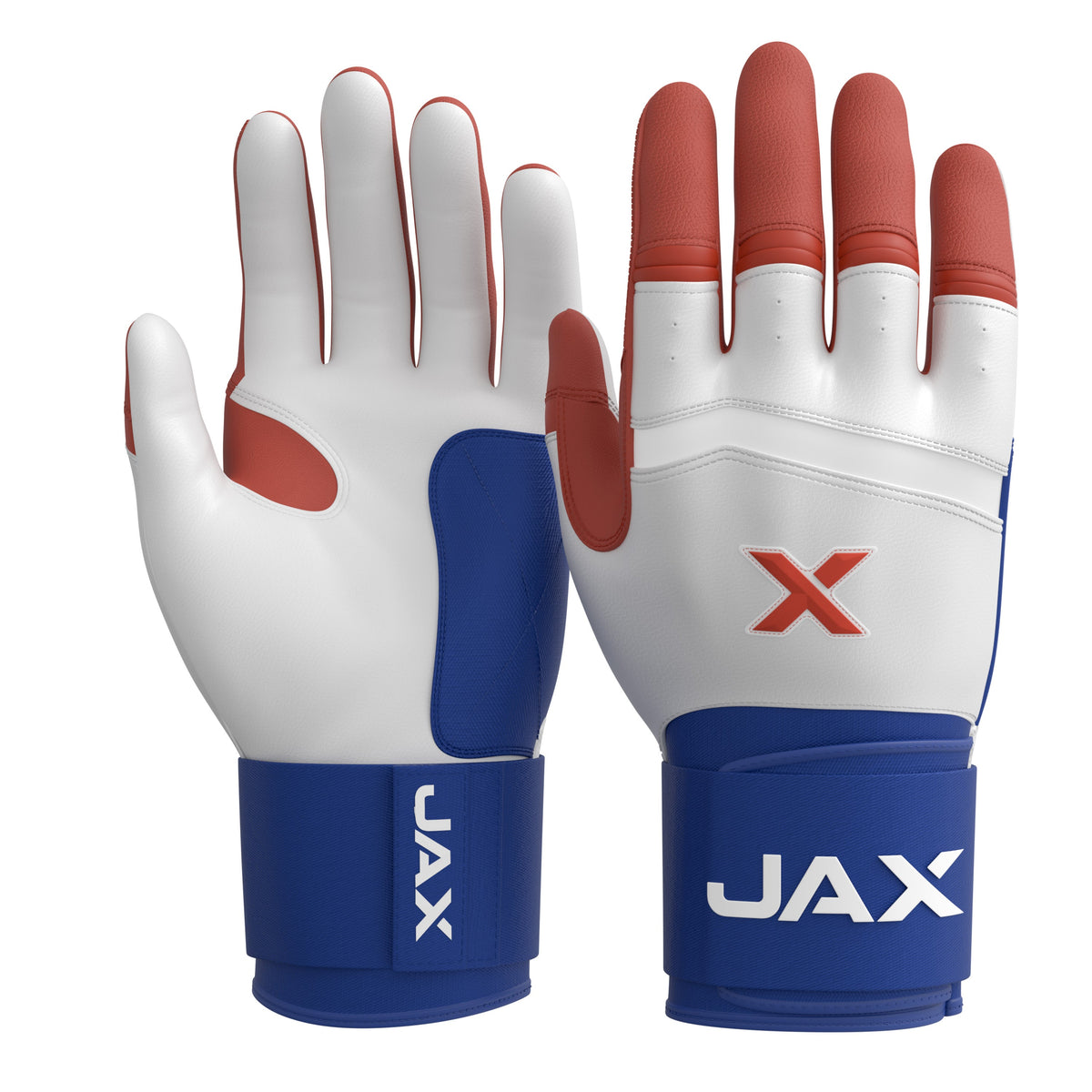 USA Pop Baseball & Softball Batting Gloves | Strap Cuff (w/ Carrying Zip Bag)