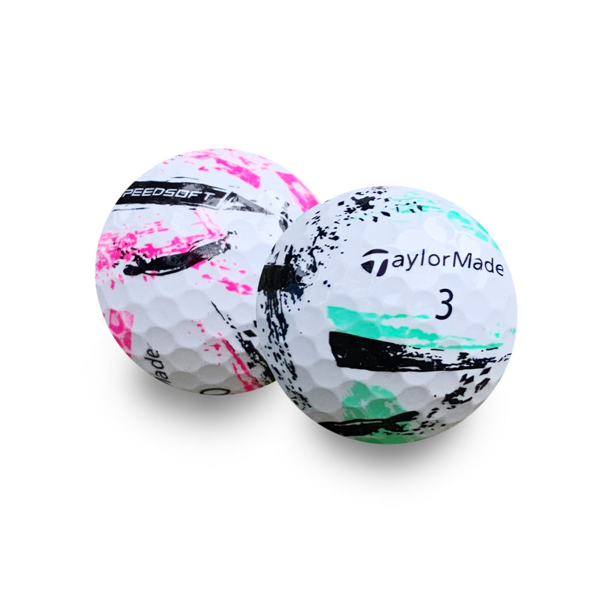 Used TaylorMade Speedsoft Ink Golf Balls - 1 Dozen
