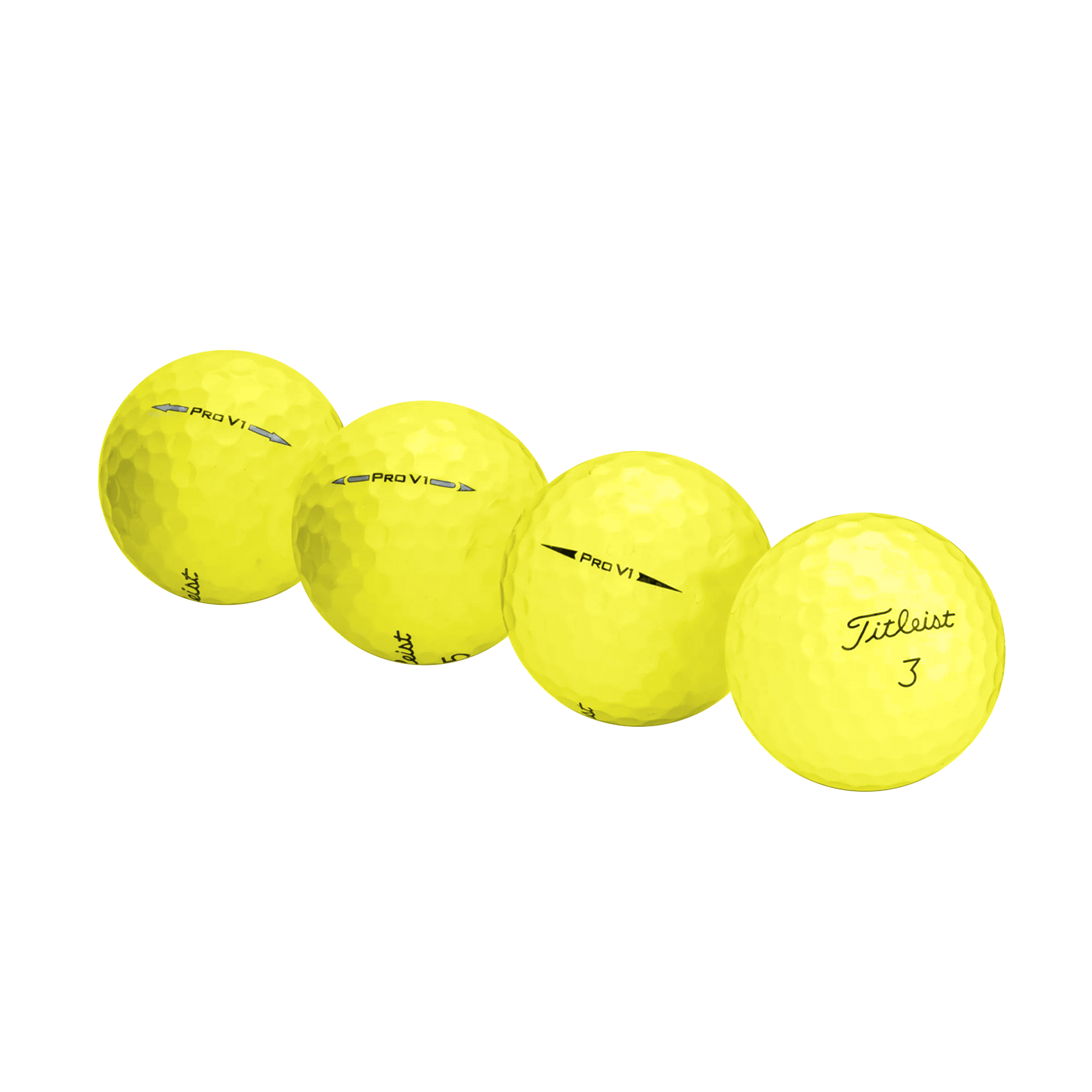 Used Titleist Pro V1 Yellow Mix Golf Balls - 1 Dozen - Maximum Velocity Sports