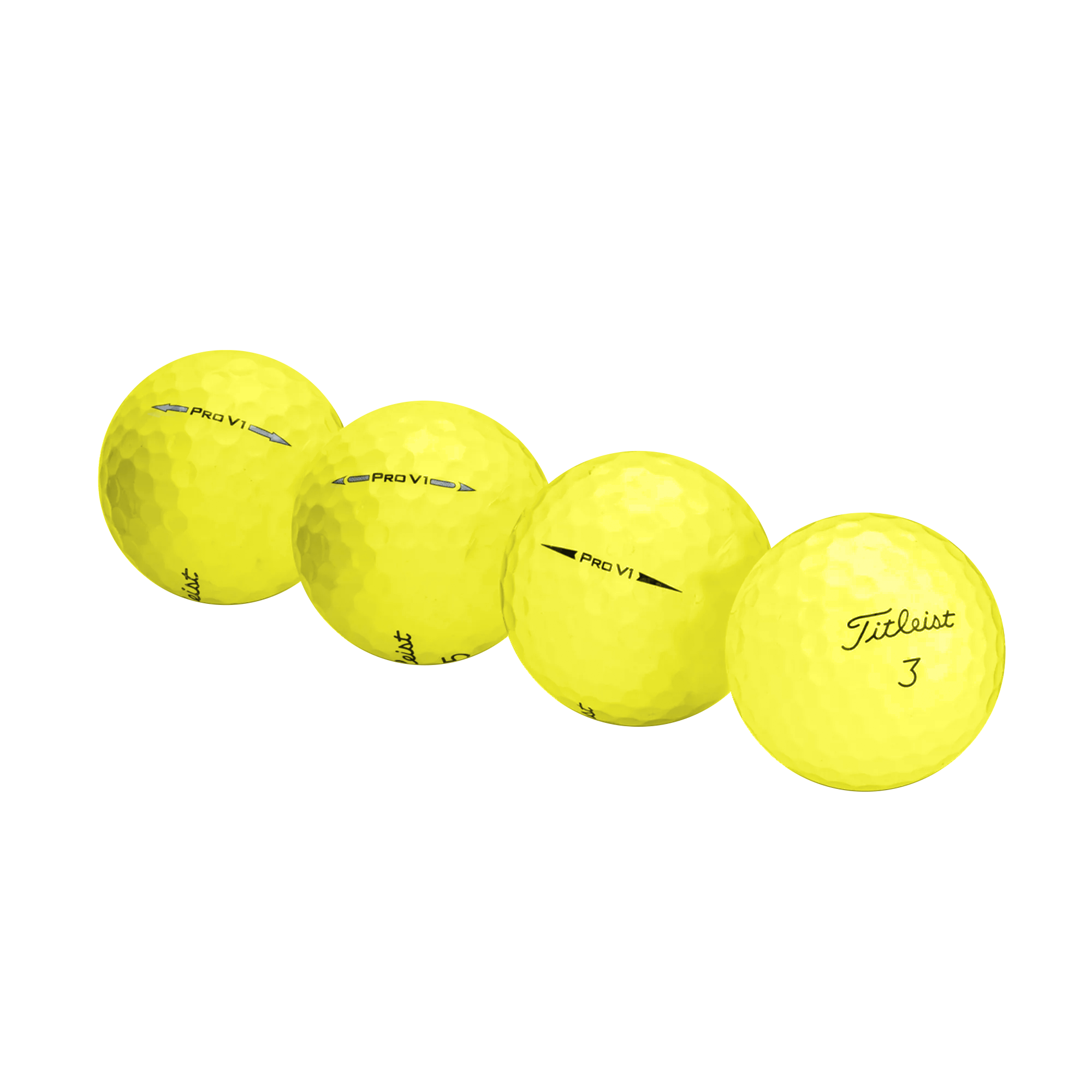 Used Titleist Pro V1 Yellow Mix Golf Balls - 1 Dozen - Maximum Velocity Sports