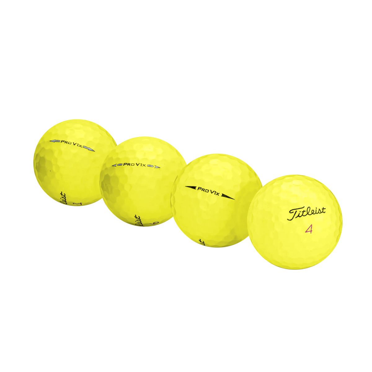 Used Titleist Pro V1x Yellow Mix Golf Balls - 1 Dozen - Maximum Velocity Sports