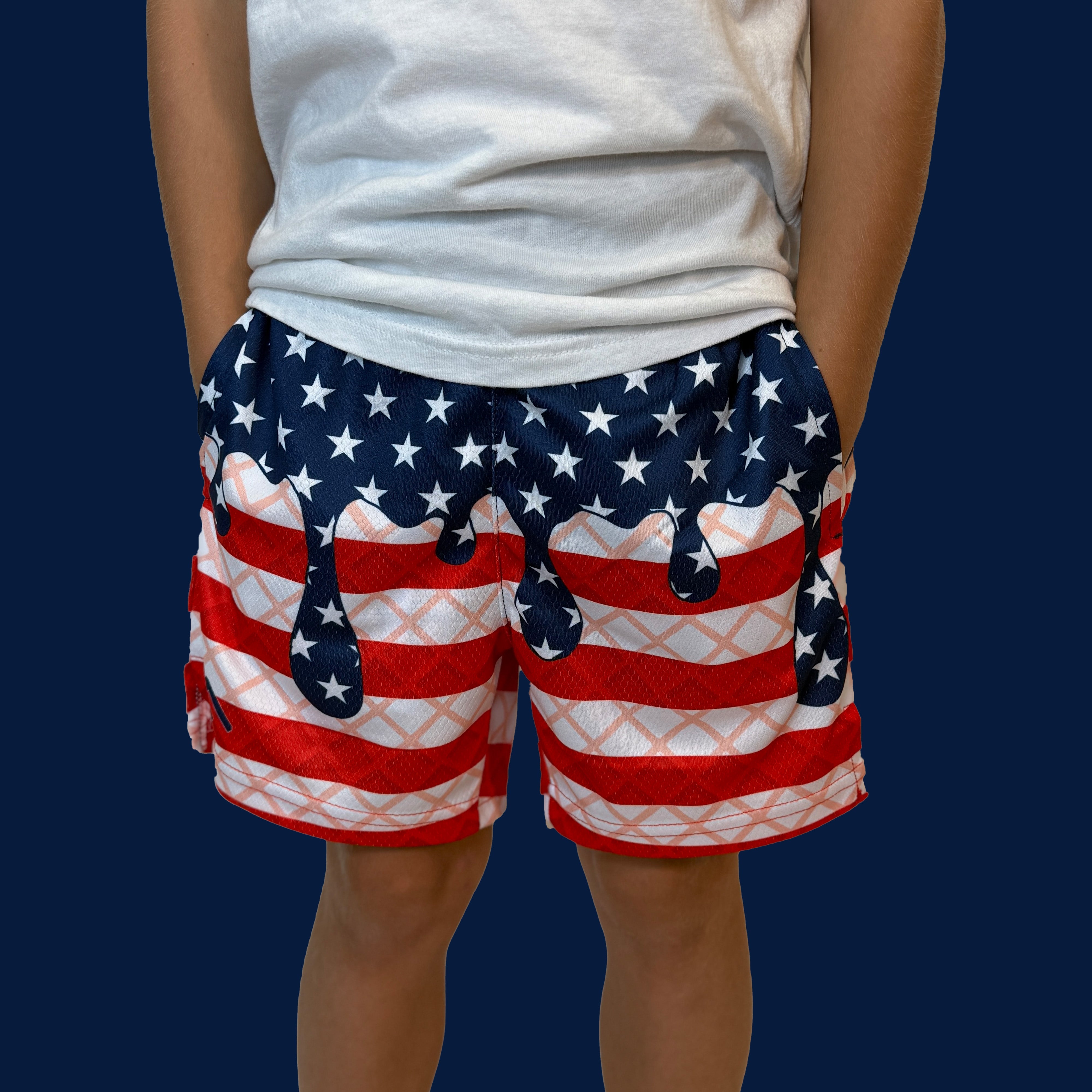 USA Flag Ice Cream Shorts - Maximum Velocity Sports