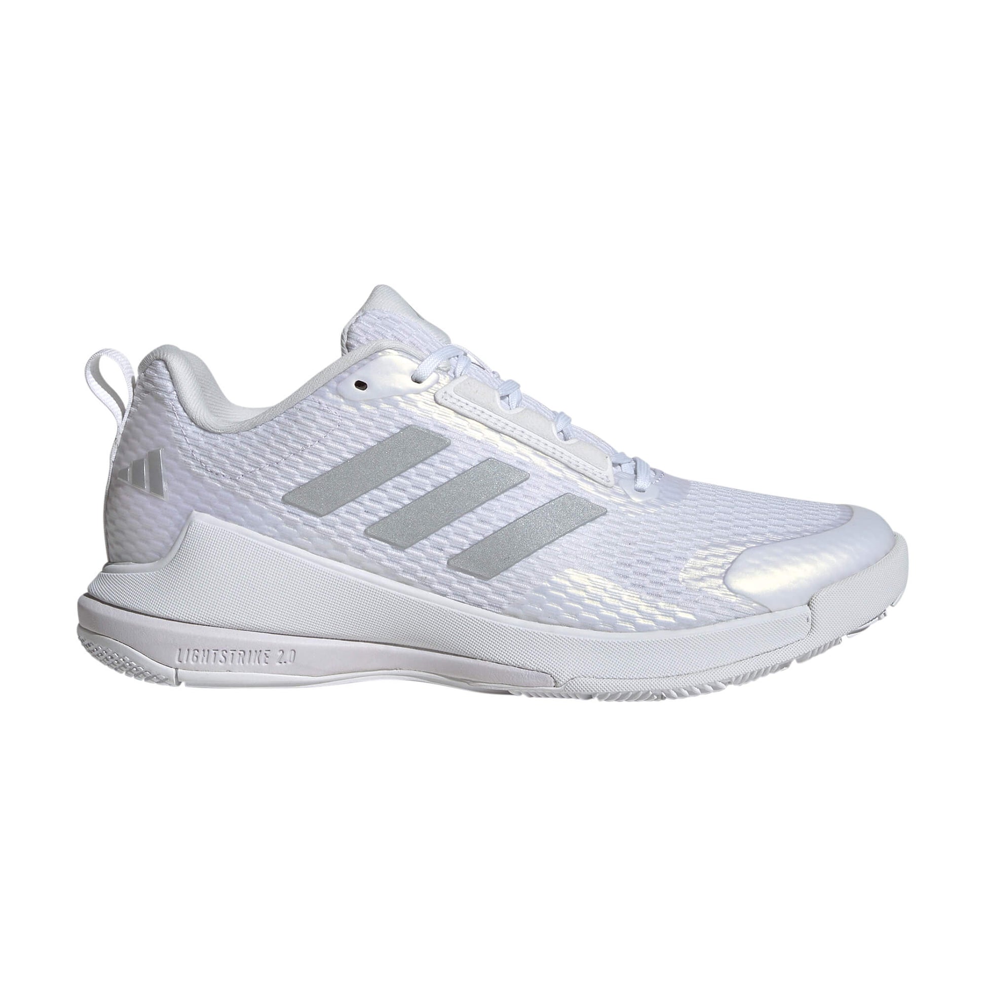 Women's adidas Novaflight 2 Volleyball Shoes 9 White/Silver Women's adidas Novaflight 2 Volleyball Shoes 9 White/Silver