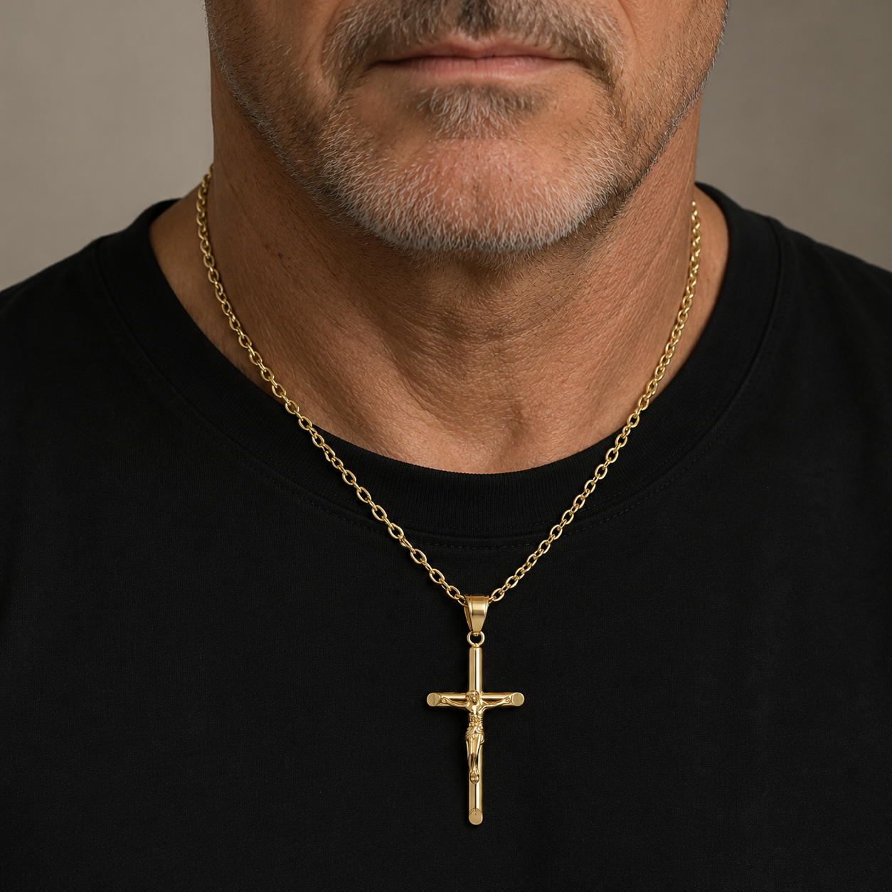 Stainless Steel Crucifix Necklace - Maximum Velocity Sports