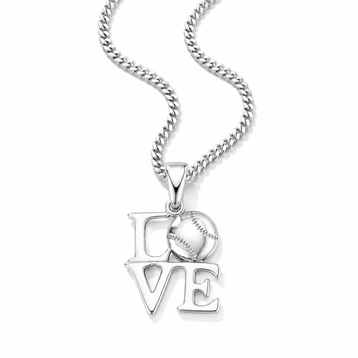 Love Baseball Necklace