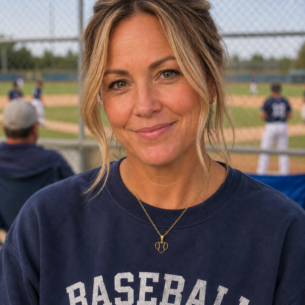 Heart Seams Softball Necklace - Maximum Velocity Sports