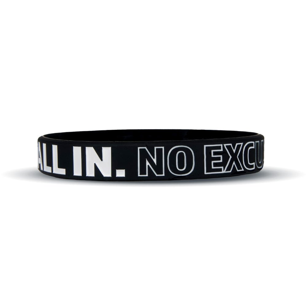 ALL IN. NO EXCUSES. Wristband - Maximum Velocity Sports
