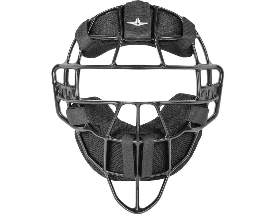 All - Star S7 Axis™ Magnesium Umpire Mask Matte Black with Standard Harness - Maximum Velocity Sports