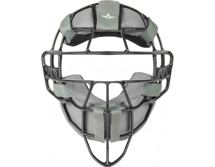 All - Star S7 Axis™ Magnesium Umpire Mask Matte Black with Standard Harness - Maximum Velocity Sports