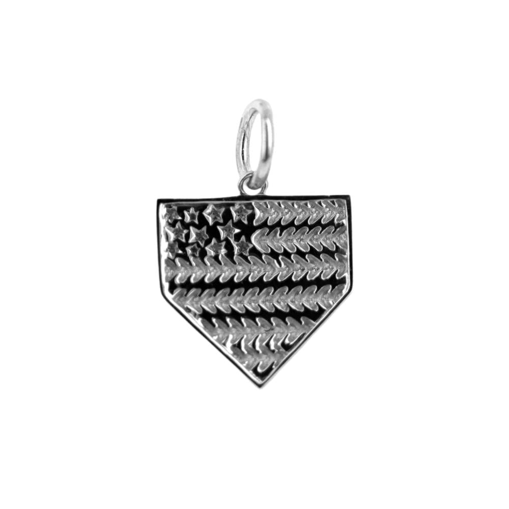 American Flag Home Plate Bracelet Charm - Maximum Velocity Sports
