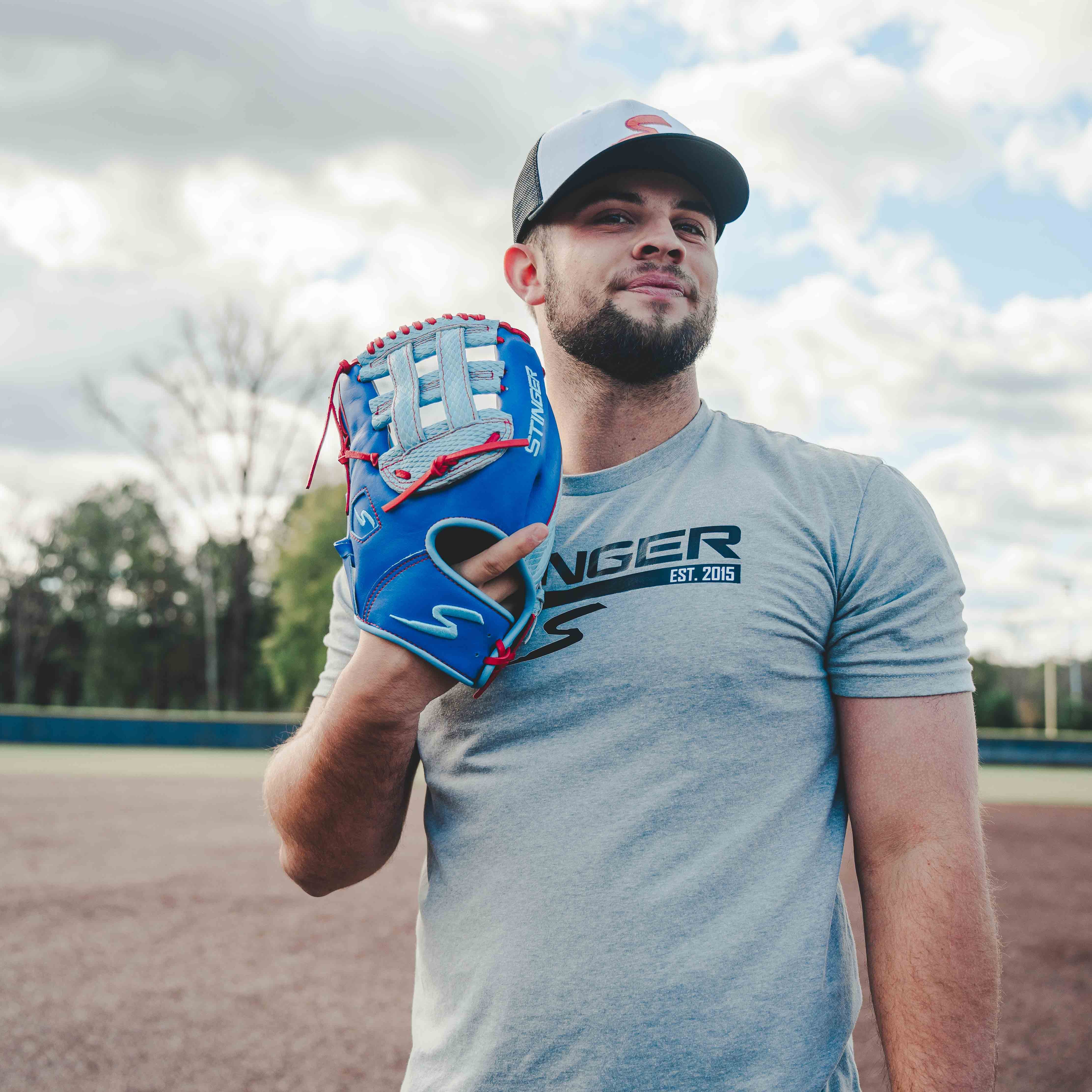 Stinger Aqua Valor 12.75" Baseball - Softball Fielding Glove - Maximum Velocity Sports