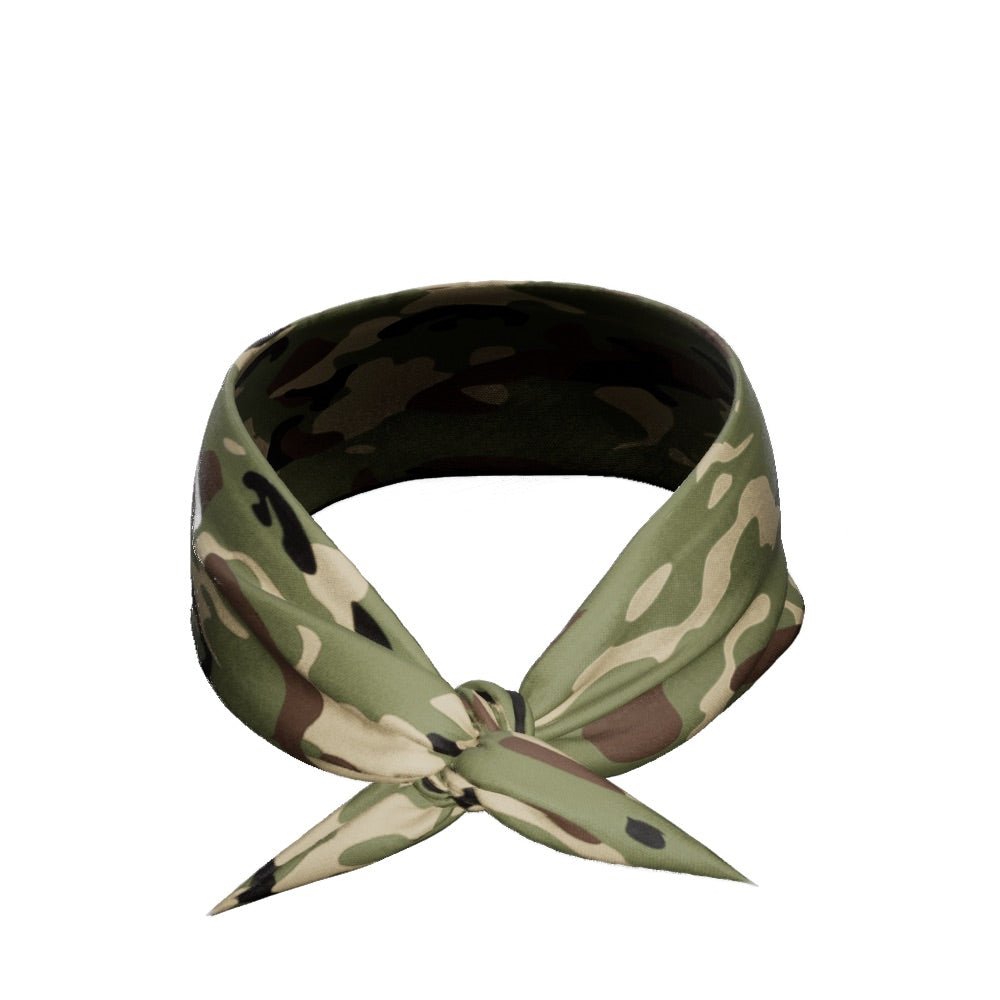 Army Camo Tie Headband - Maximum Velocity Sports