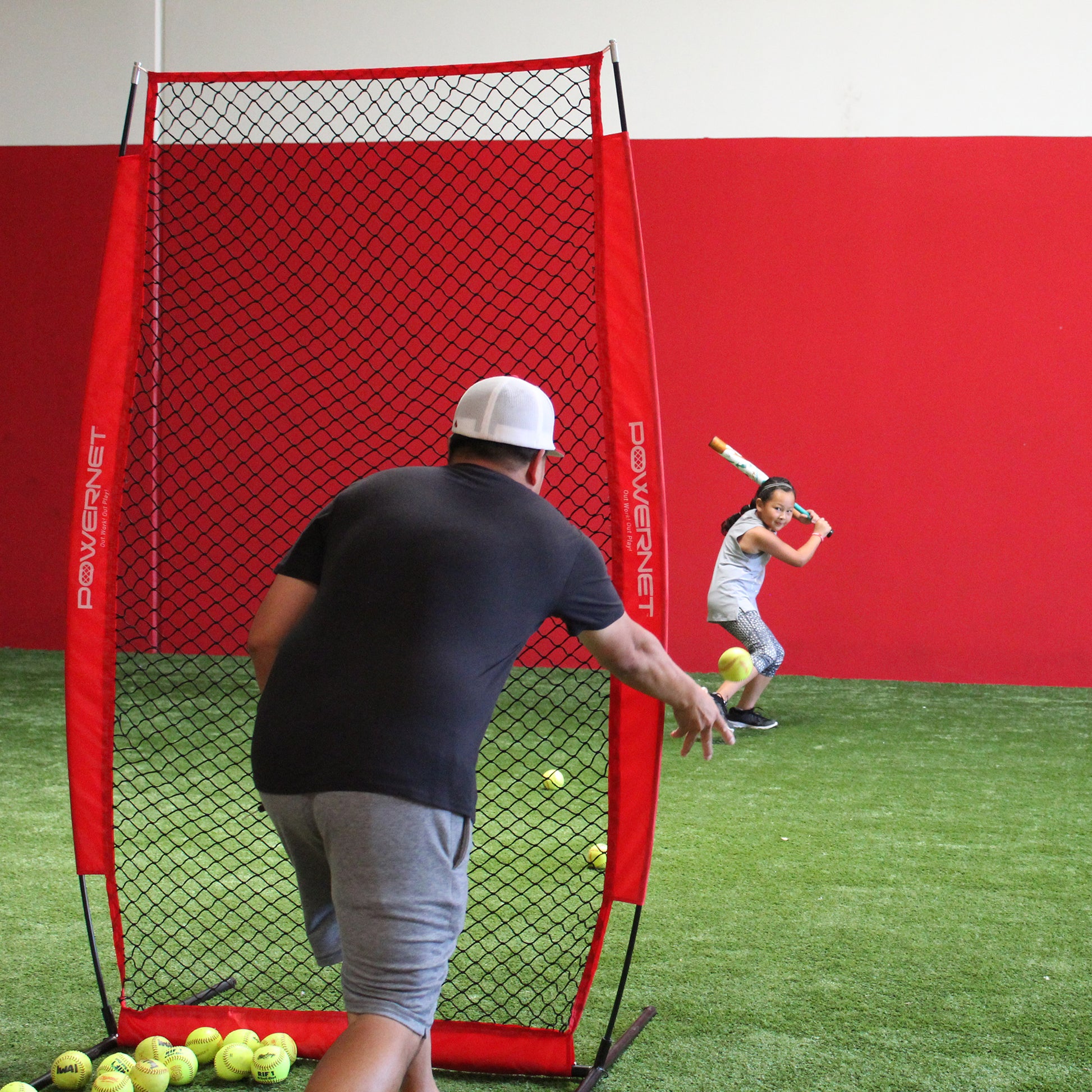 Powernet Iscreen 4x7 Soft Toss Screen - Maximum Velocity Sports