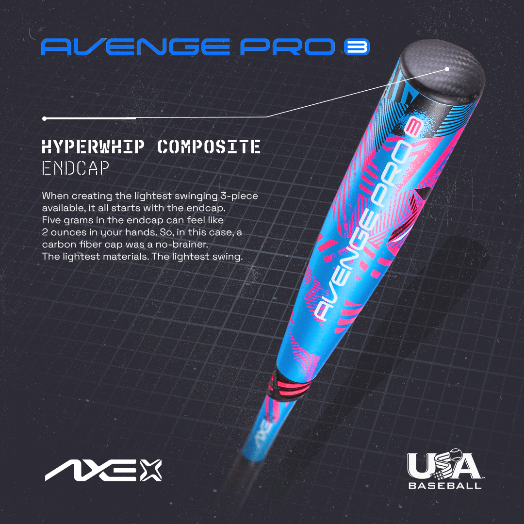 Axe Avenge Pro 3 USA Baseball Bat - 10 | Standard Handle - Maximum Velocity Sports