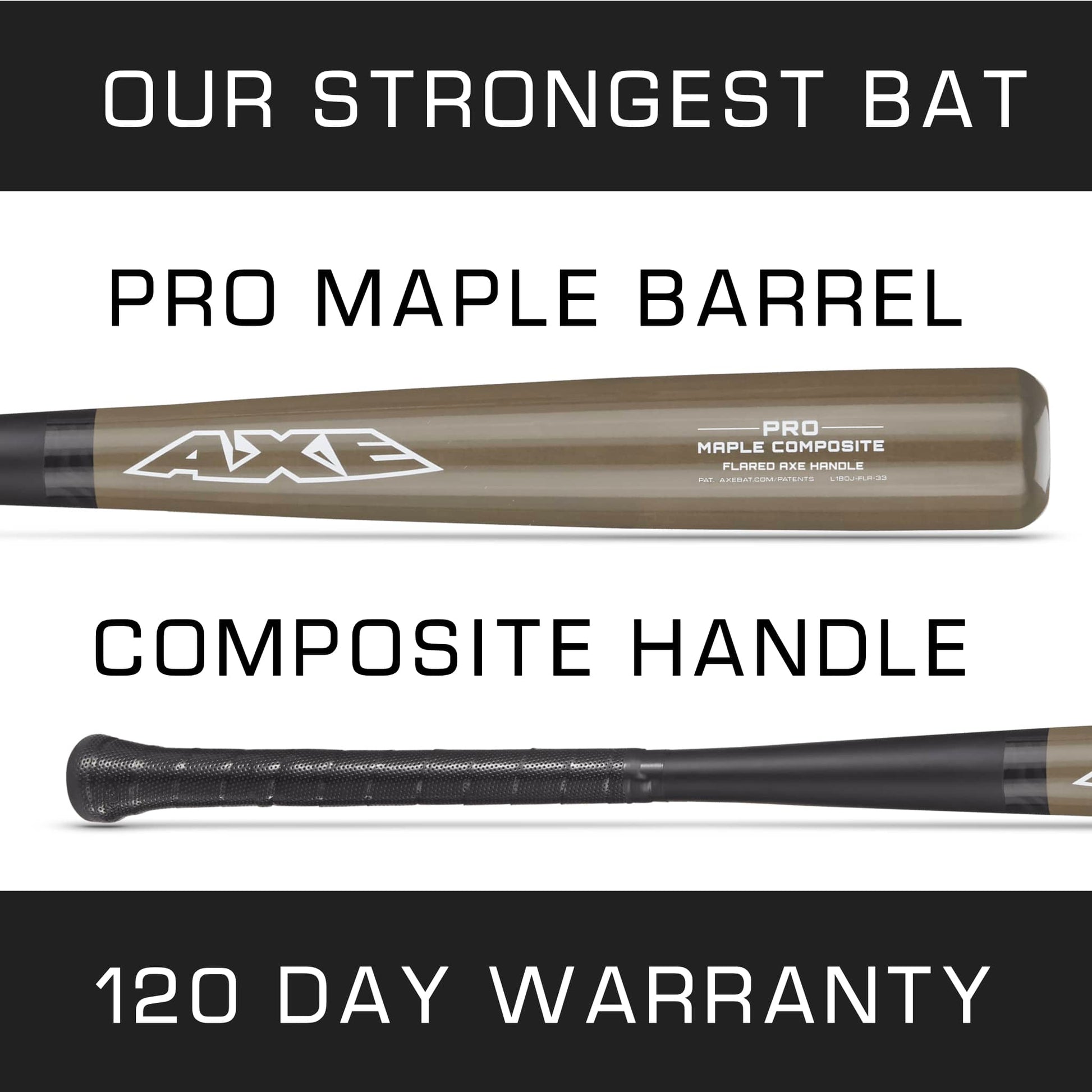 Axe Pro Maple Composite Wood Bat - Flared Handle - Maximum Velocity Sports