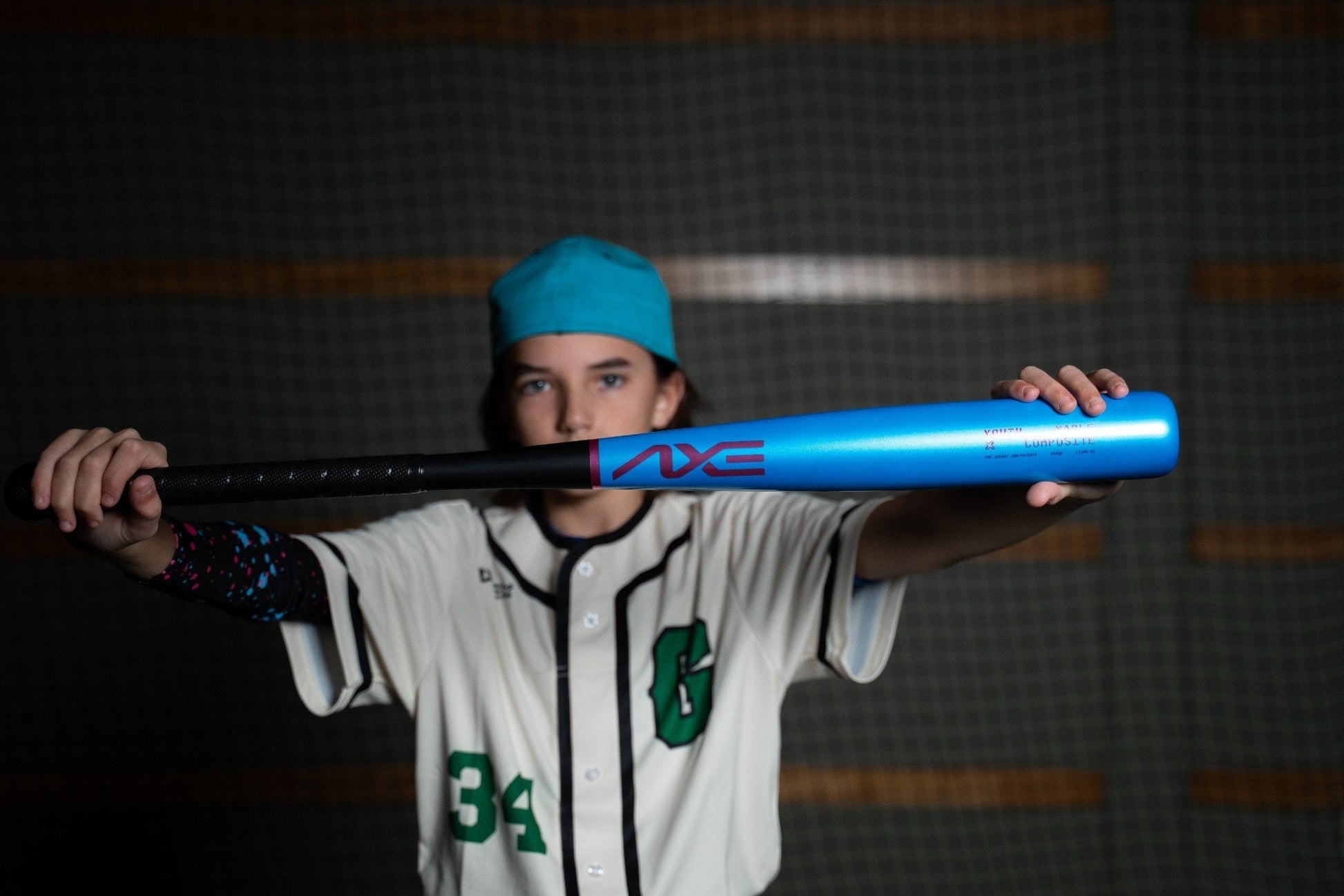 Axe Youth Pro Maple Composite Wood Baseball Bat | - 5 | Aqua Strike | Axe Handle - Maximum Velocity Sports