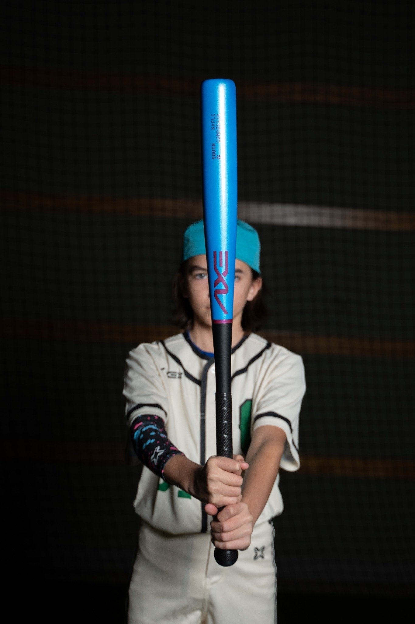 Axe Youth Pro Maple Composite Wood Baseball Bat | - 5 | Aqua Strike | Axe Handle - Maximum Velocity Sports