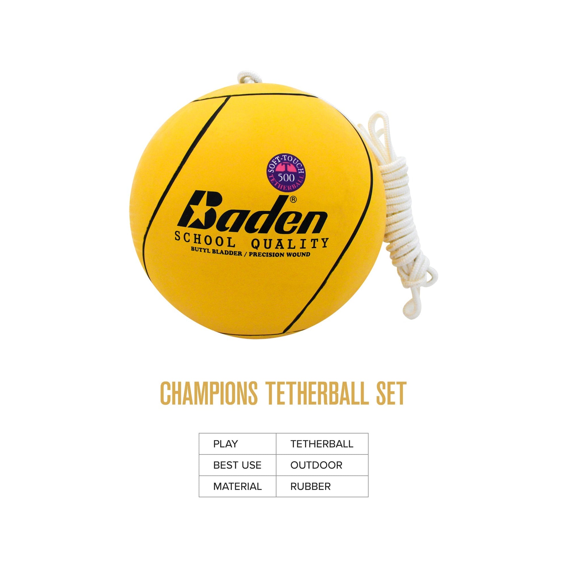 Baden T500 Official Schoolyard Tetherball - Maximum Velocity Sports