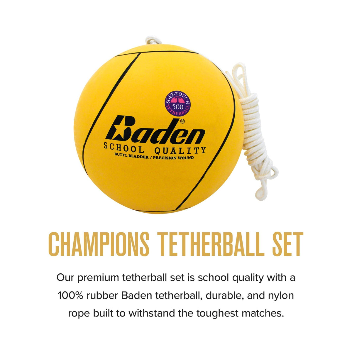 Baden T500 Official Schoolyard Tetherball - Maximum Velocity Sports