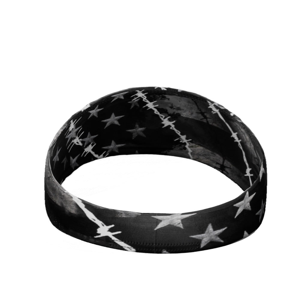 Barbed Wire USA Flag Headband - Maximum Velocity Sports