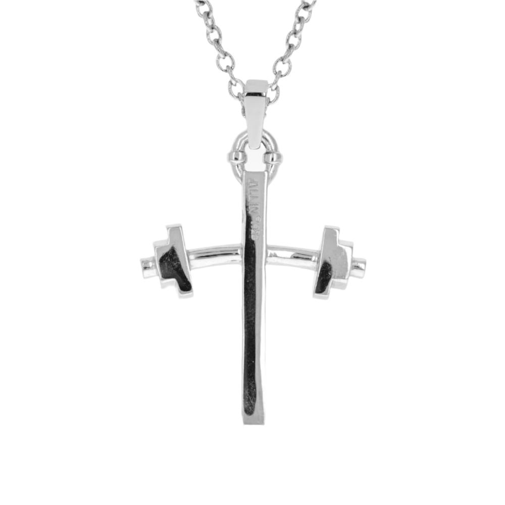 Barbell Cross Necklace (Youth) - Maximum Velocity Sports