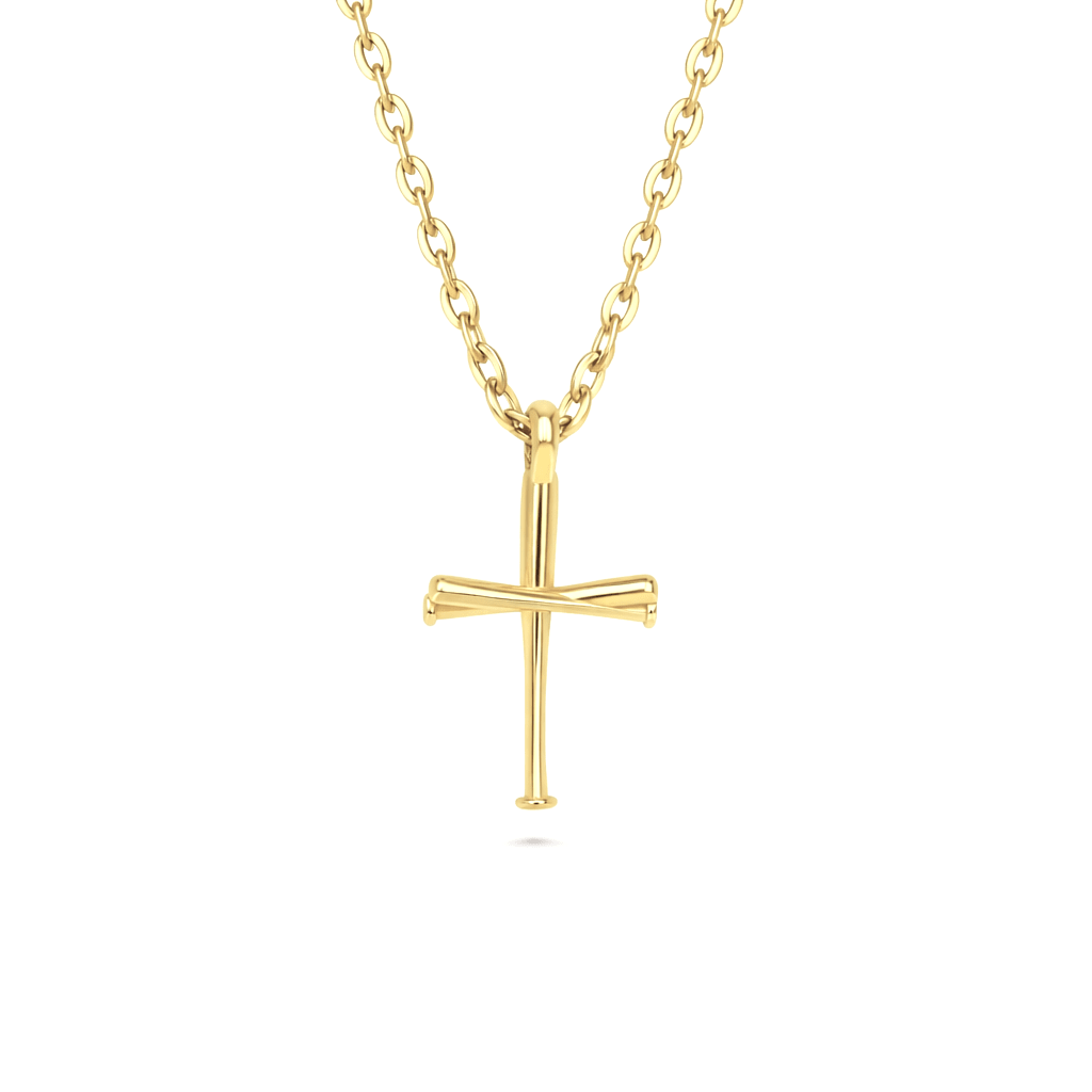 Baseball Bat Cross Necklace (Youth) - Maximum Velocity Sports