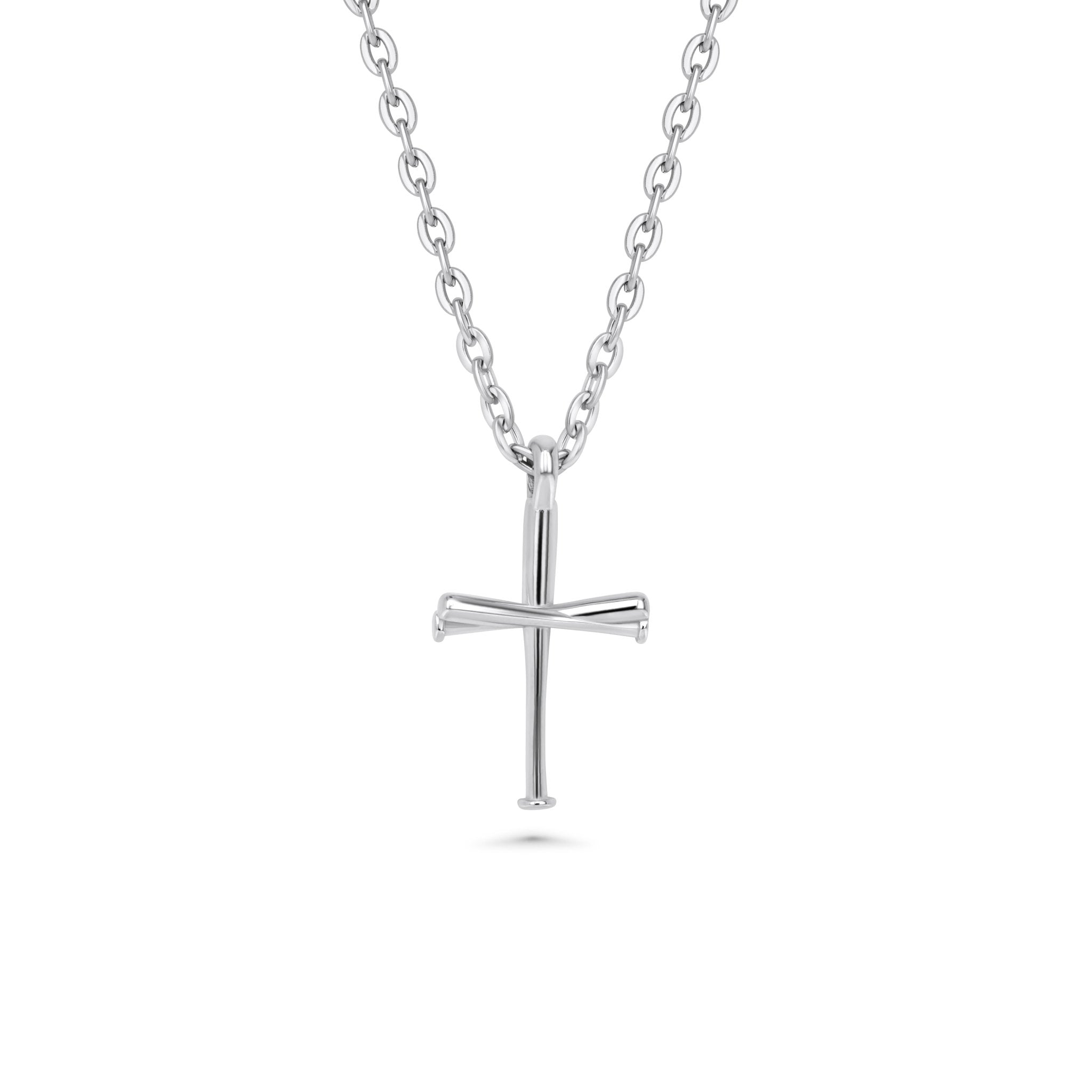 Baseball Bat Cross Necklace (Youth) - Maximum Velocity Sports