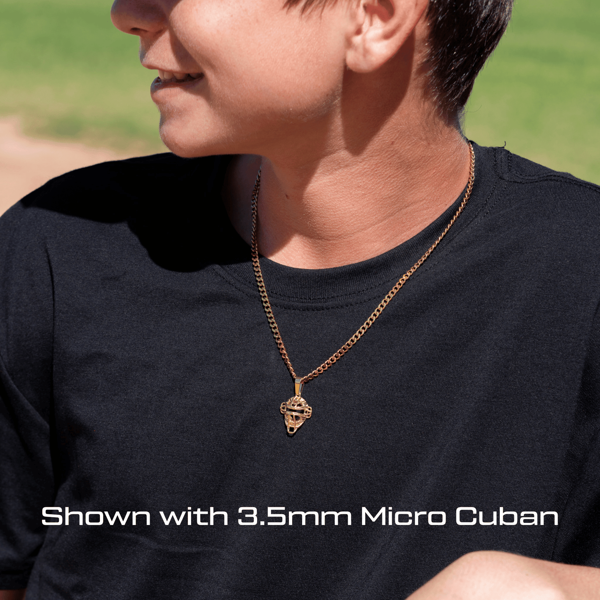 Baseball Catchers Mask Necklace (Youth) - Maximum Velocity Sports