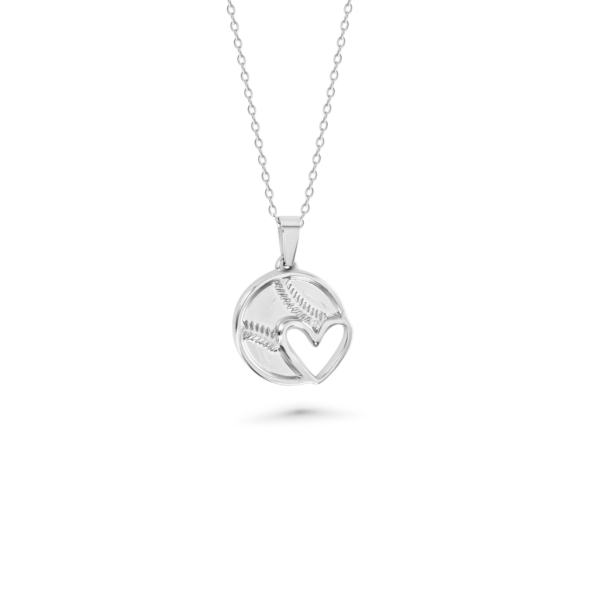 Baseball Heart Necklace - Maximum Velocity Sports