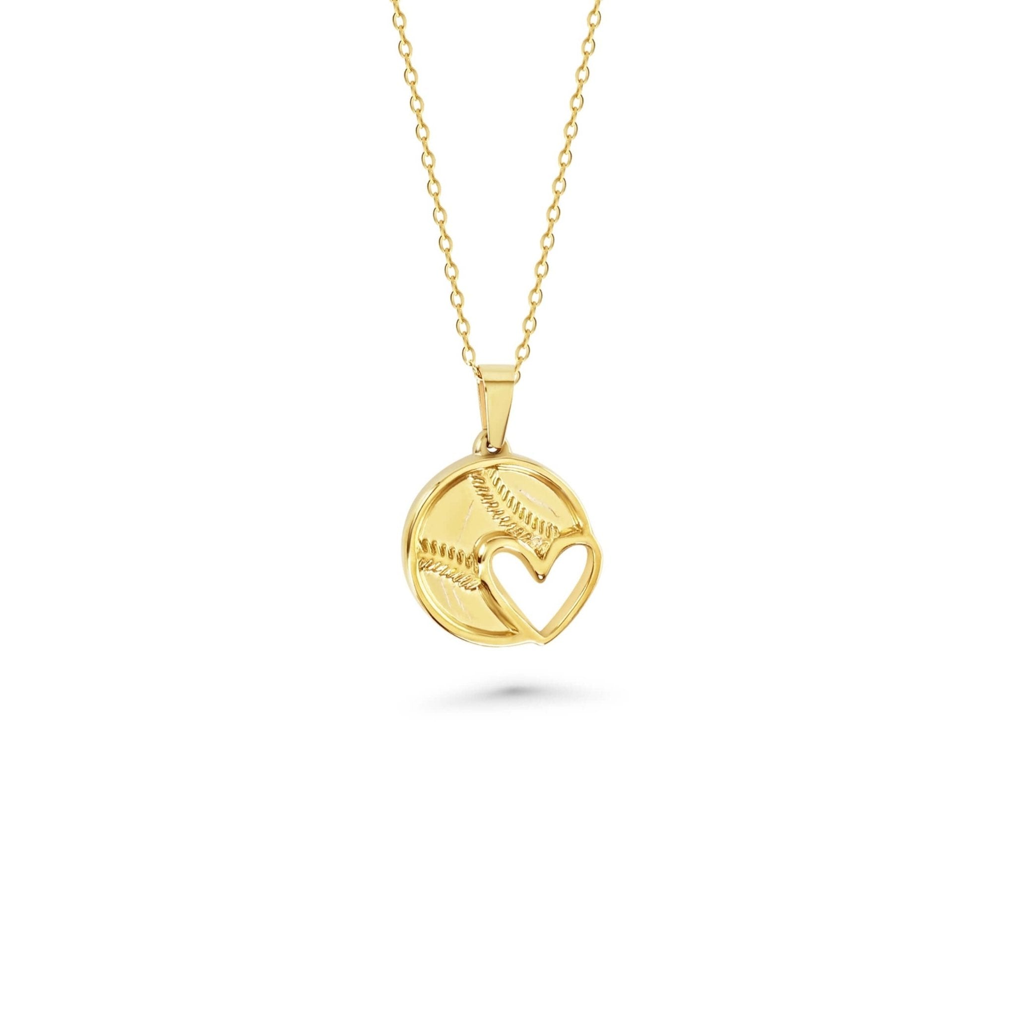 Baseball Heart Necklace - Maximum Velocity Sports