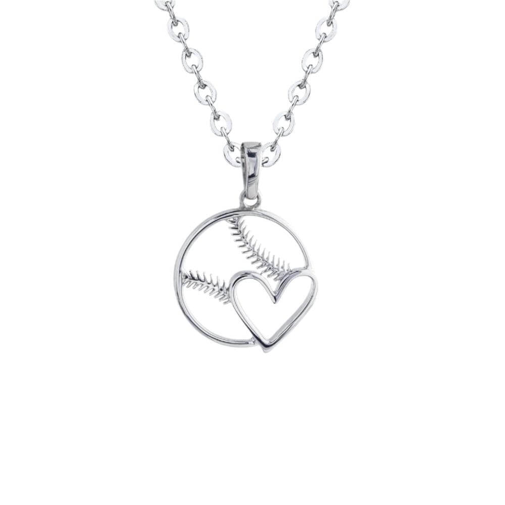 Baseball Heart Necklace - Maximum Velocity Sports