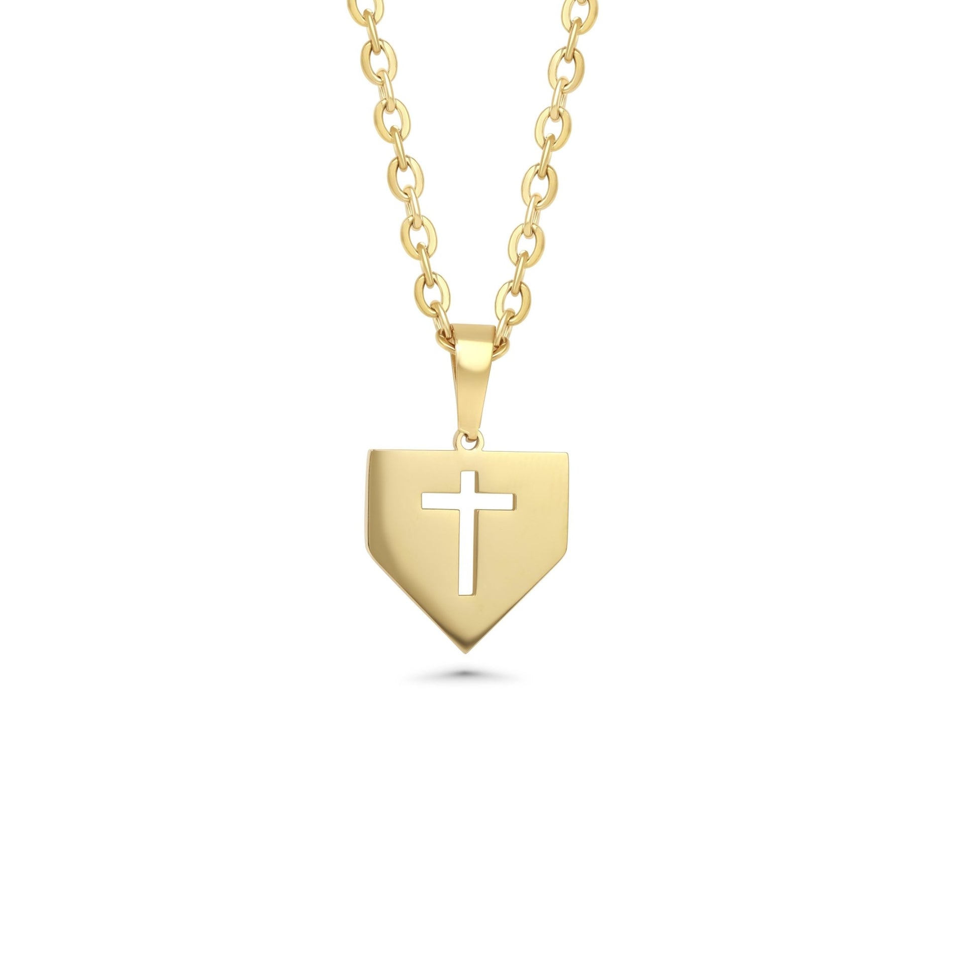 Baseball Home Plate Cross Necklace - Maximum Velocity Sports