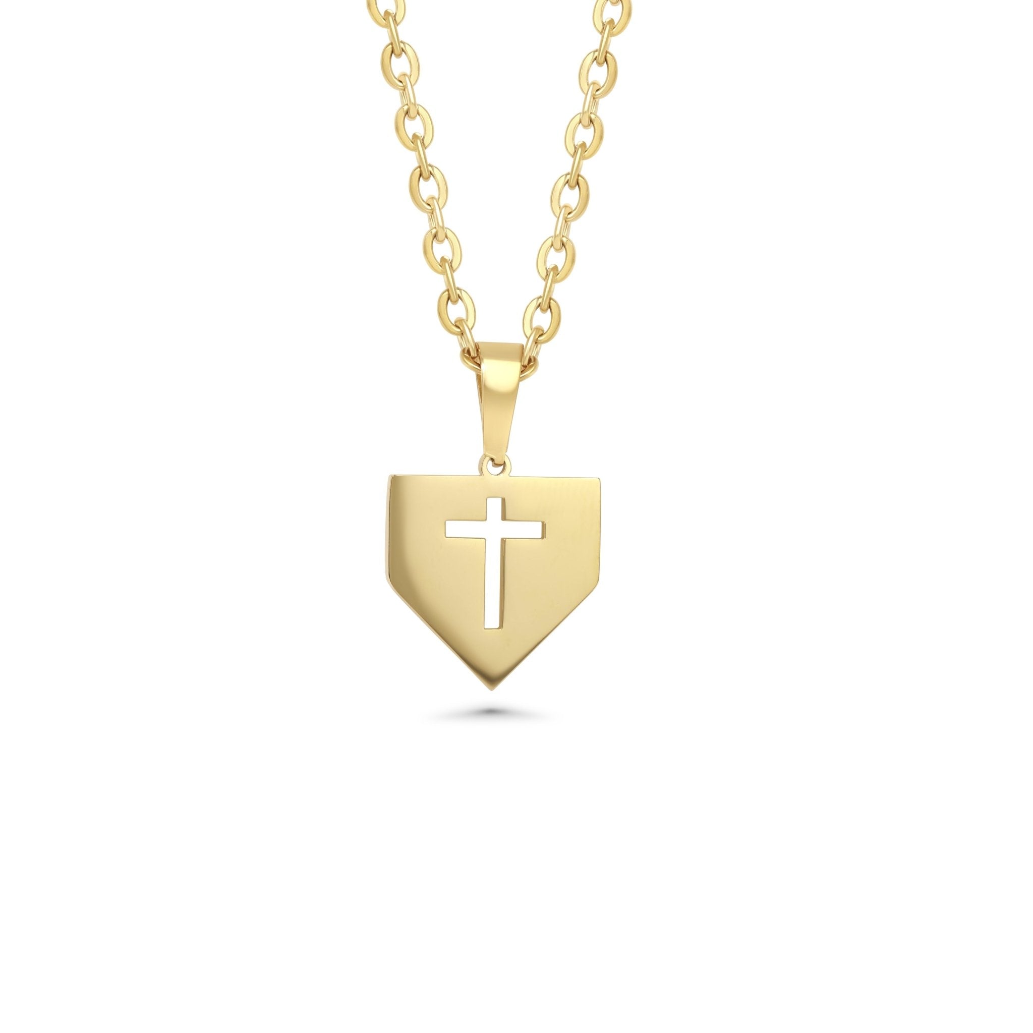 Baseball Home Plate Cross Necklace - Maximum Velocity Sports