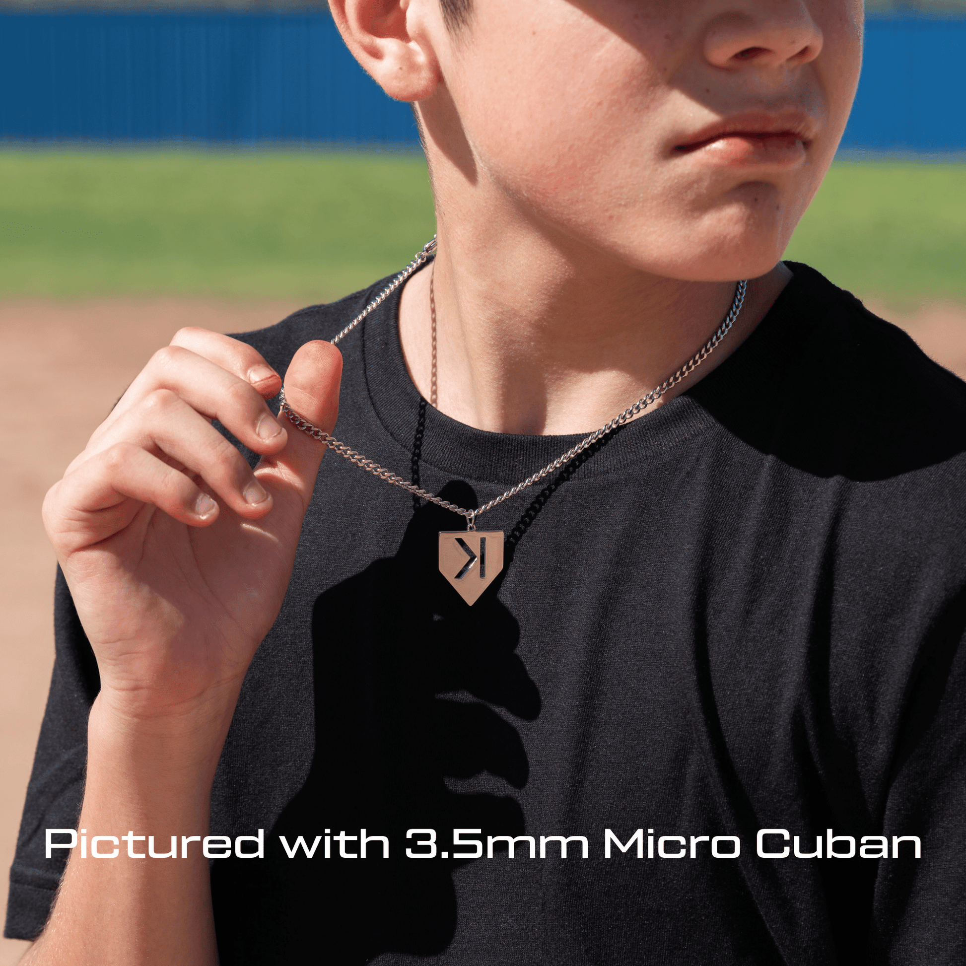 Baseball Pitchers Strikeout Backwards K Necklace - Maximum Velocity Sports