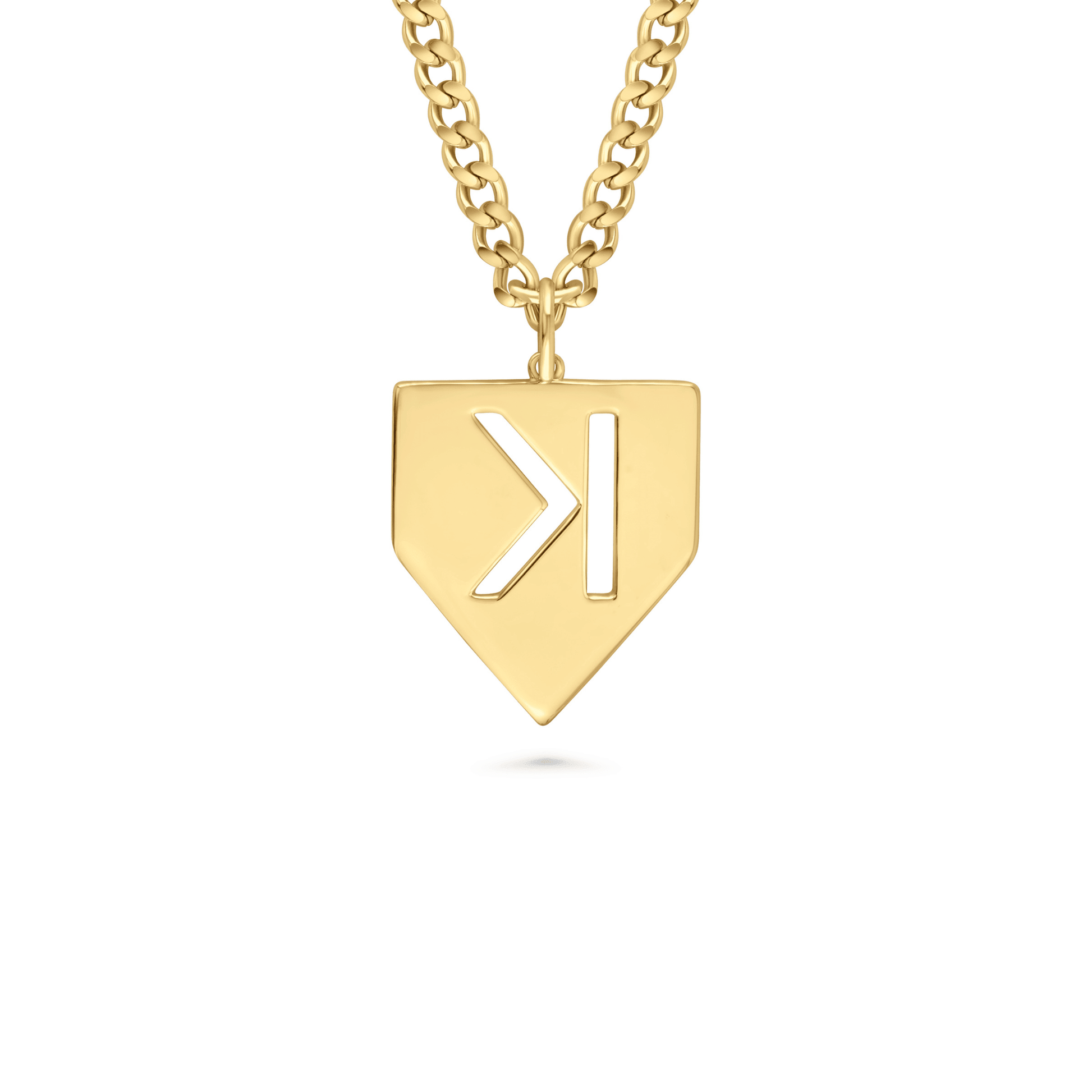 Baseball Pitchers Strikeout Backwards K Necklace - Maximum Velocity Sports