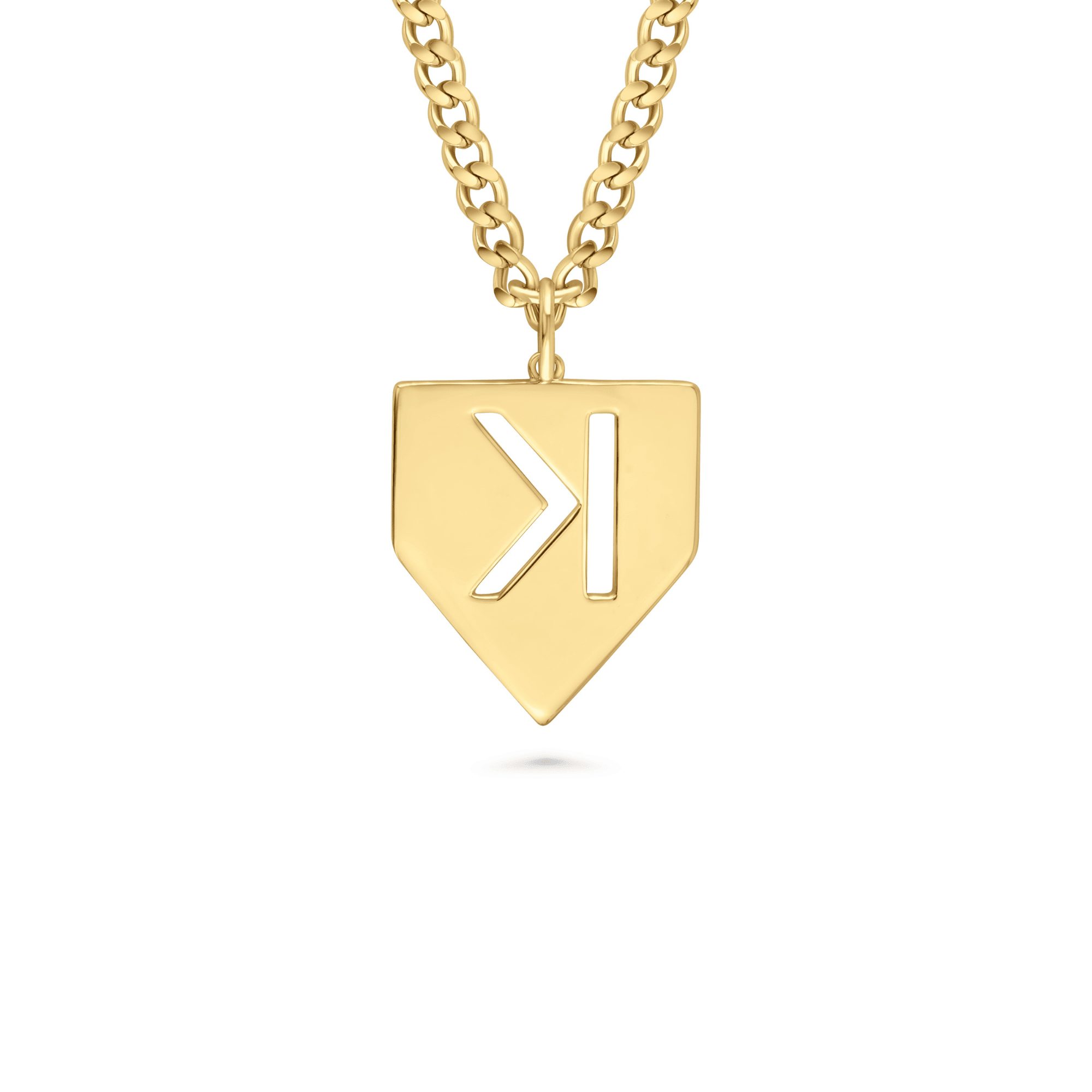Baseball Pitchers Strikeout Backwards K Necklace - Maximum Velocity Sports