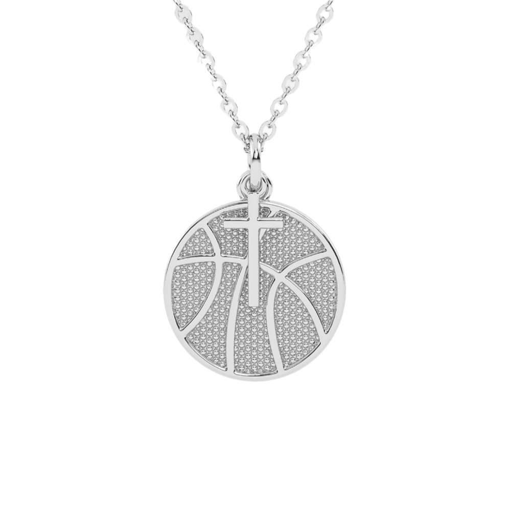 Basketball Dangle Cross Necklace - Maximum Velocity Sports