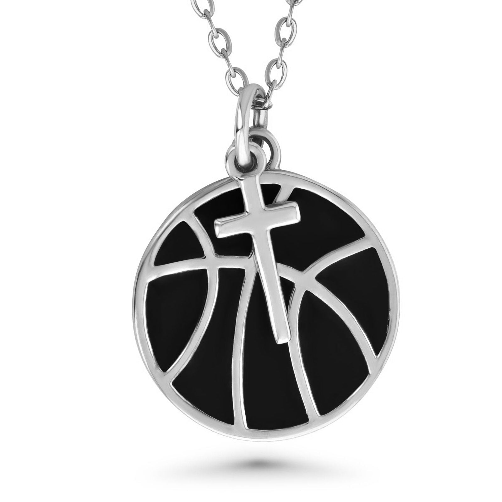 Basketball Dangle Cross Necklace - Maximum Velocity Sports