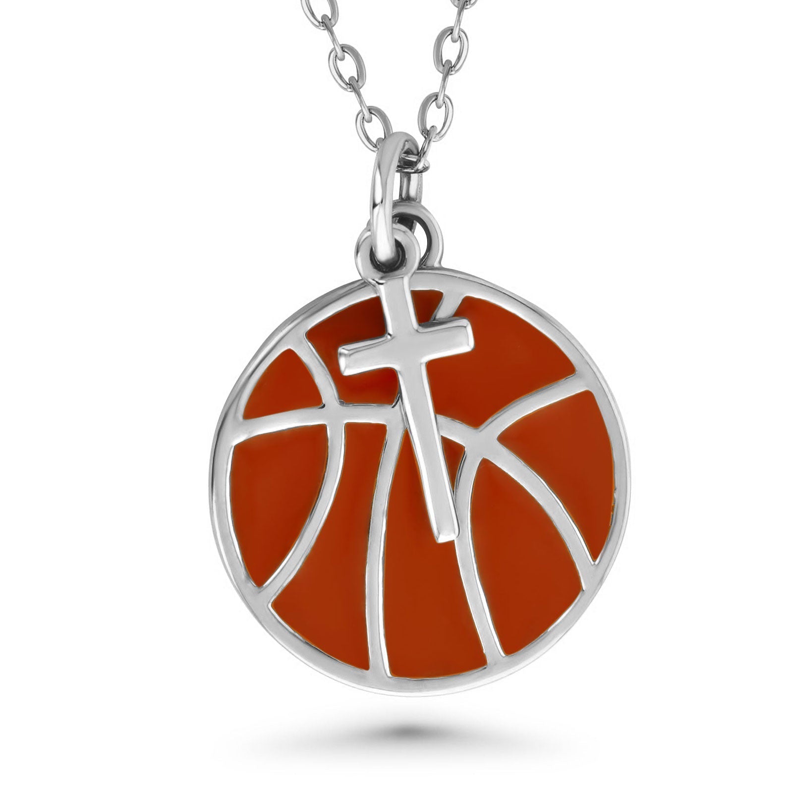 Basketball Dangle Cross Necklace - Maximum Velocity Sports