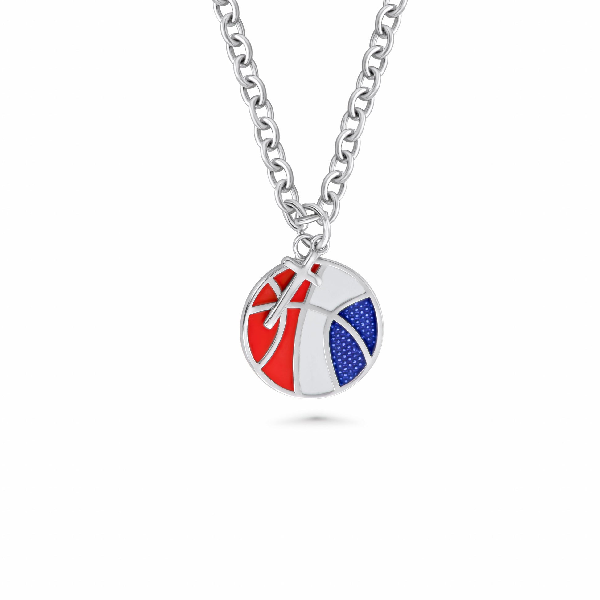 Basketball Dangle Cross Necklace - Maximum Velocity Sports