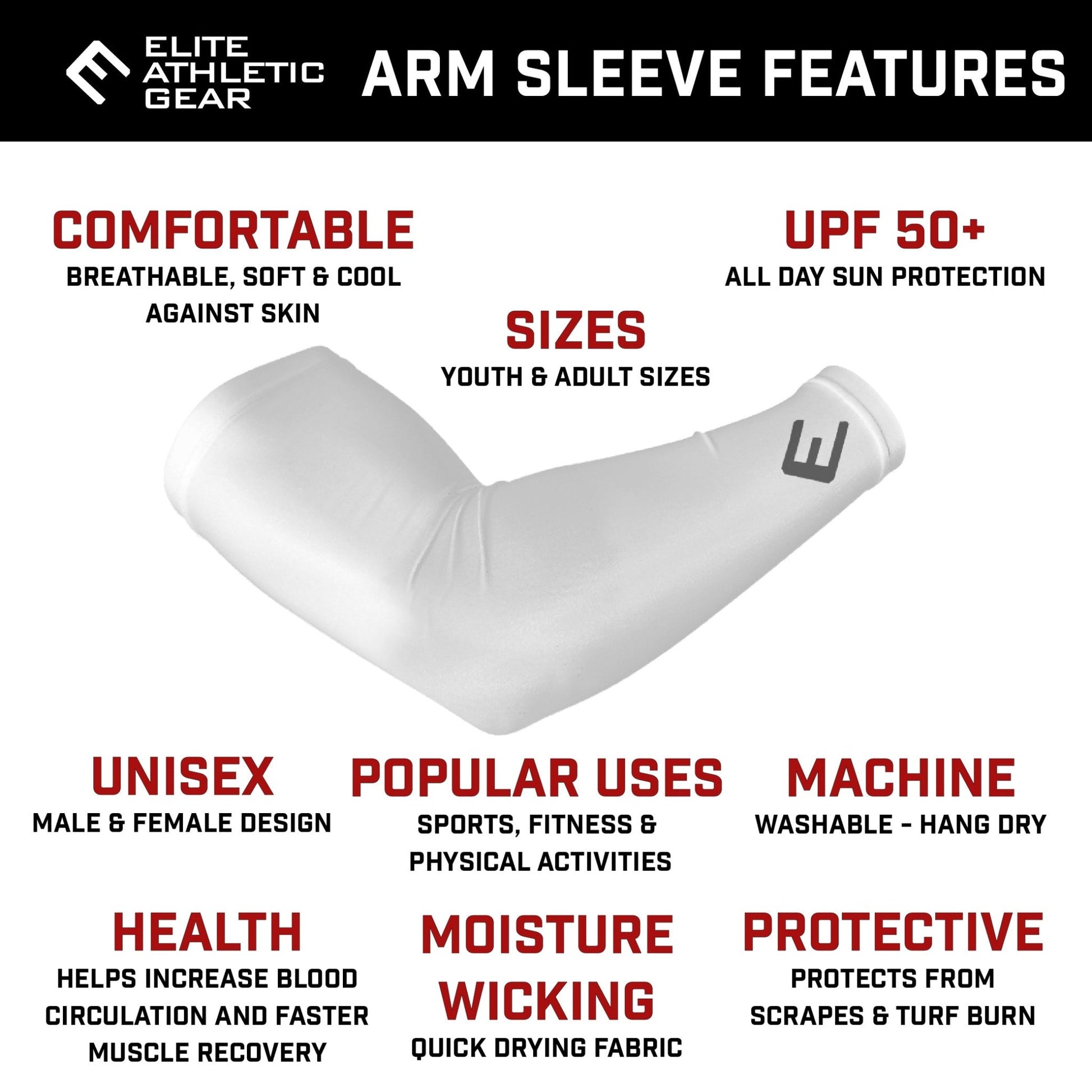 Black Arm Sleeve - Maximum Velocity Sports