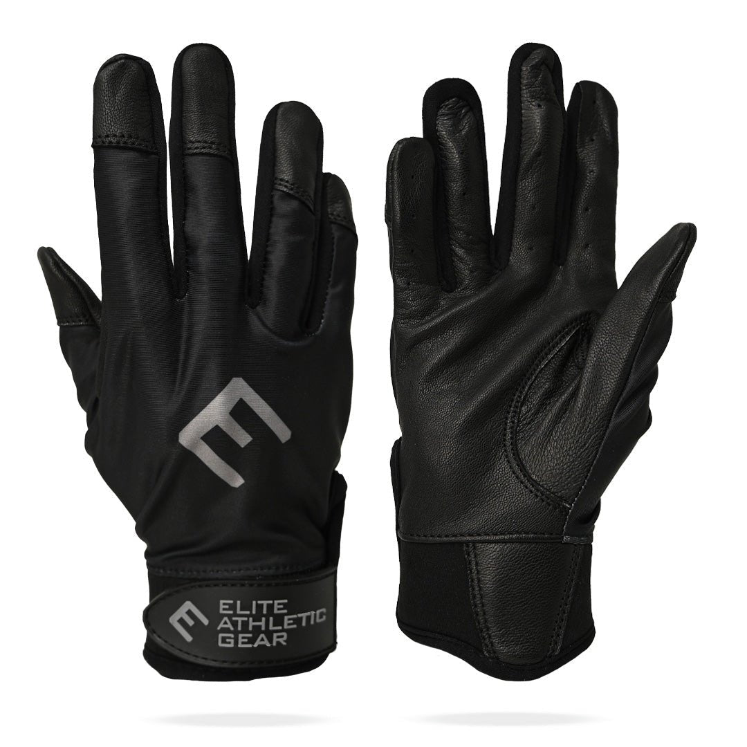 Black Batting Gloves - Maximum Velocity Sports