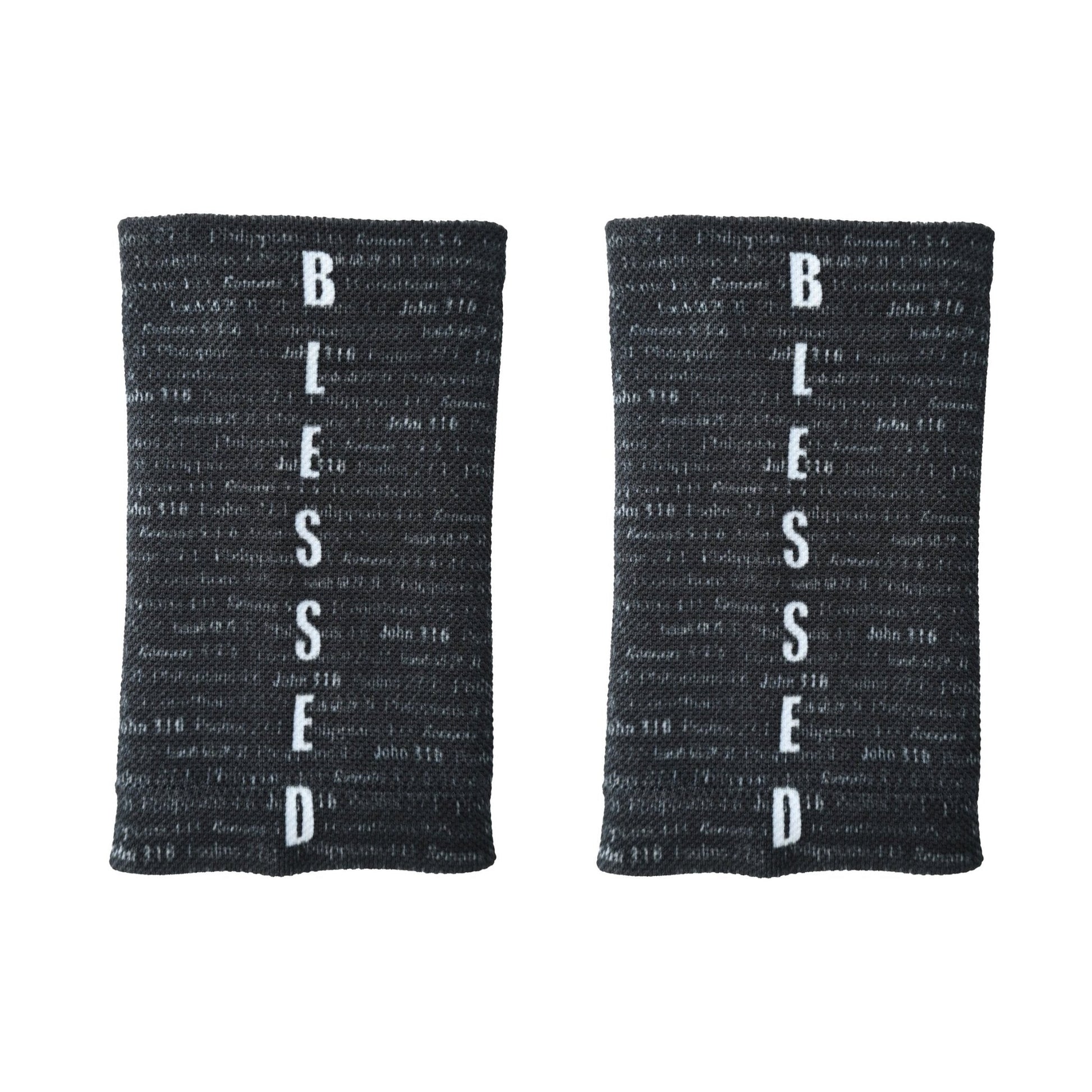 Black BLESSED Wrist Support Sleeves - Maximum Velocity Sports
