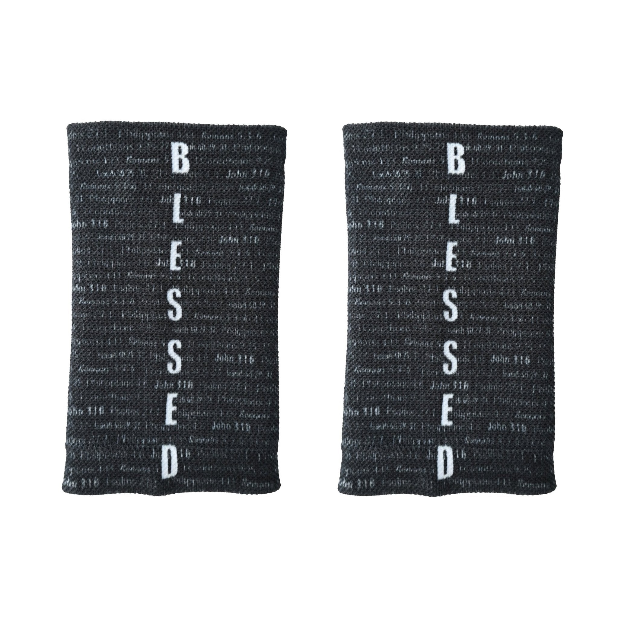 Black BLESSED Wrist Support Sleeves - Maximum Velocity Sports