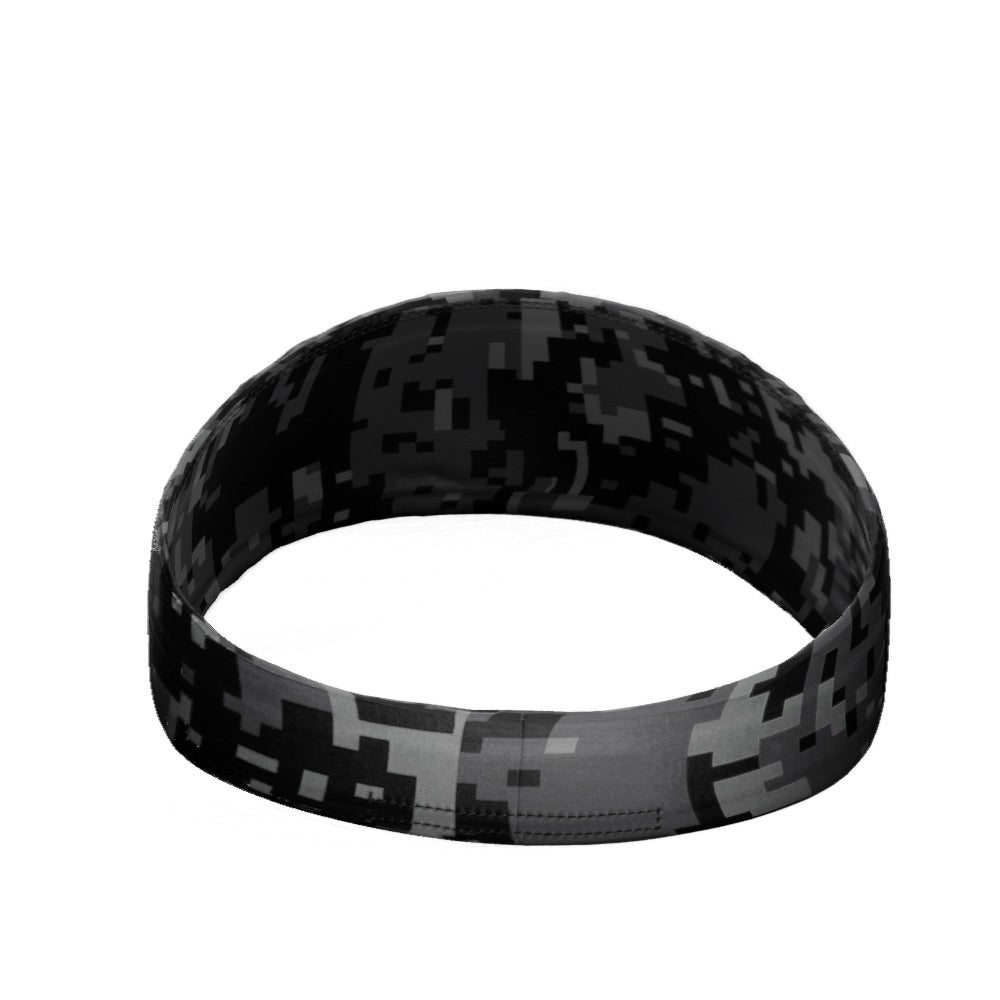 Black Digi Camo Headband - Maximum Velocity Sports