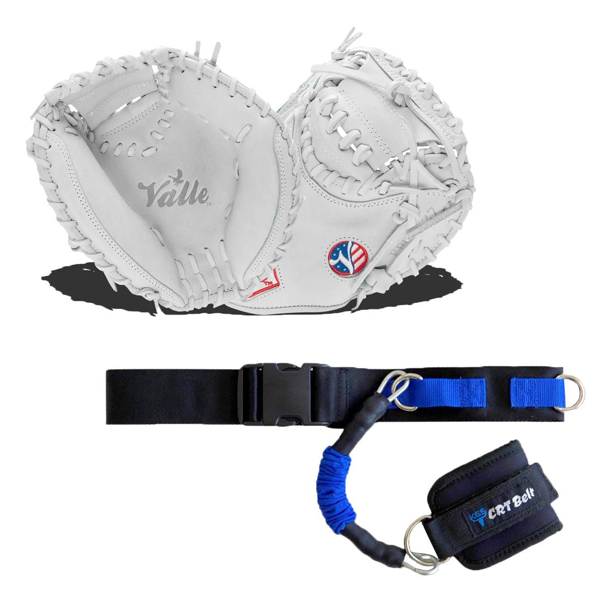 Black Friday Bundle #3 - Catcher's Resistance Training (CRT) Belt + Valle Catcher Training Glove - Maximum Velocity Sports