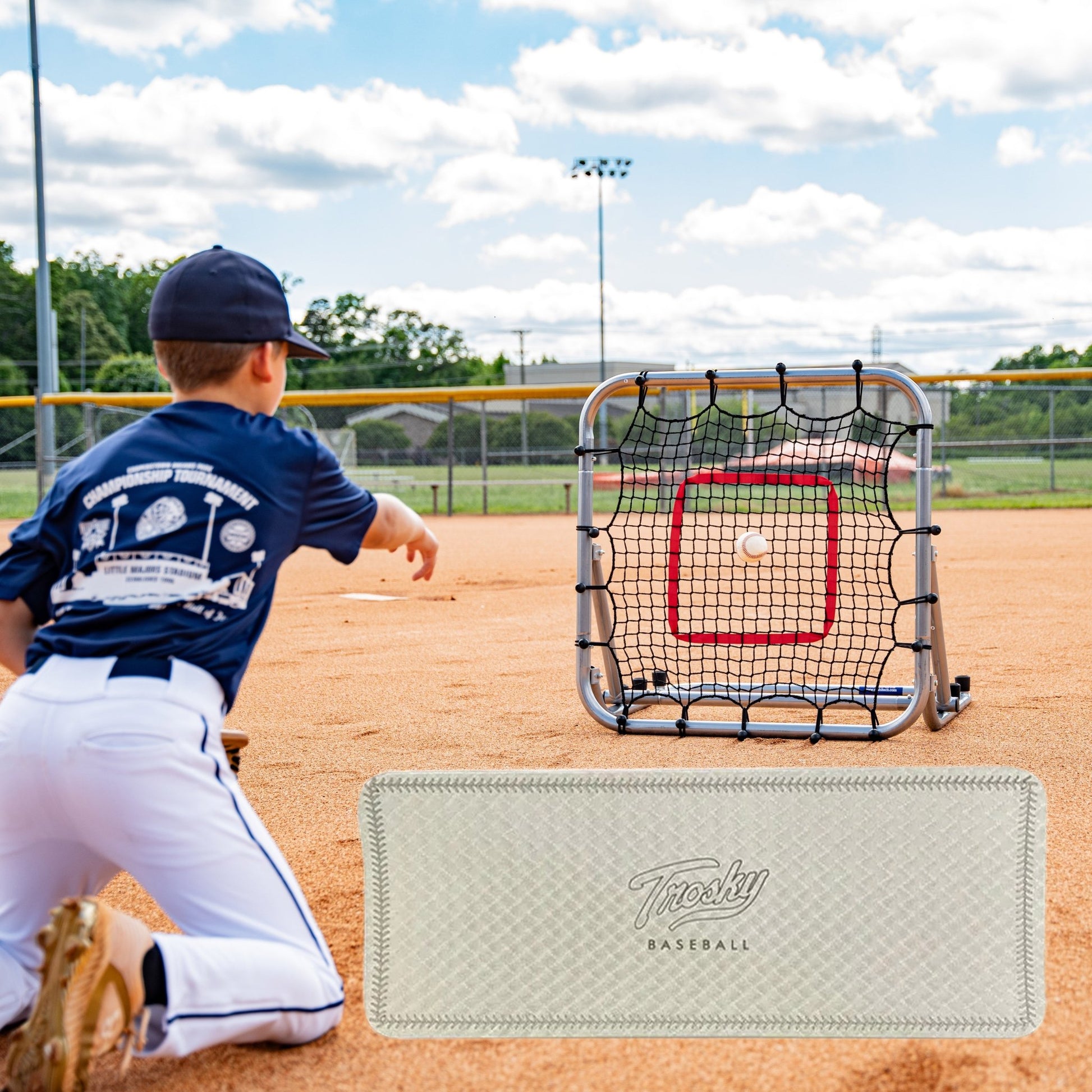 Black Friday Bundle #5 - Pro Portable Rebounder 3' x 3' + Trosky Knee Pad - Maximum Velocity Sports