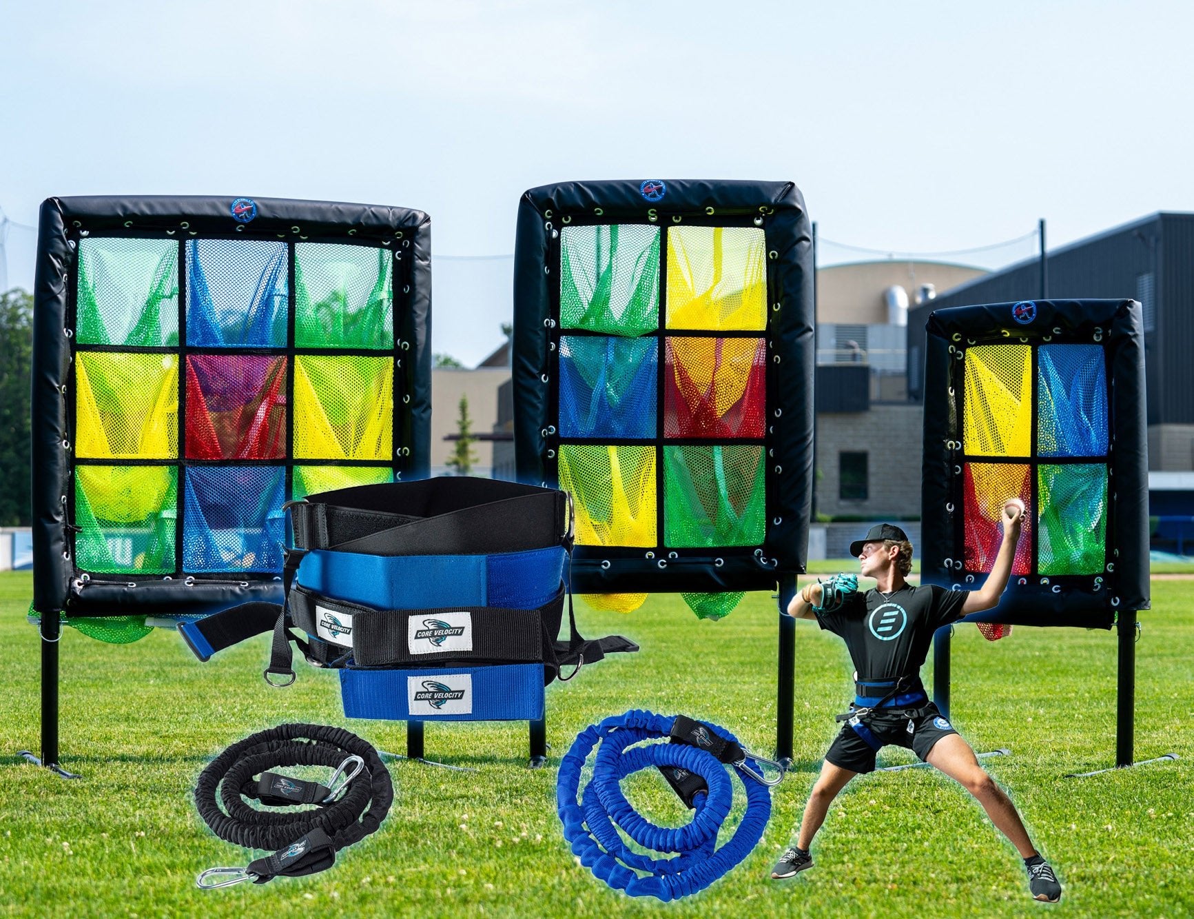 Black Friday Bundle #7 - Core Velocity Belt + Colored Pitch Targets - Maximum Velocity Sports