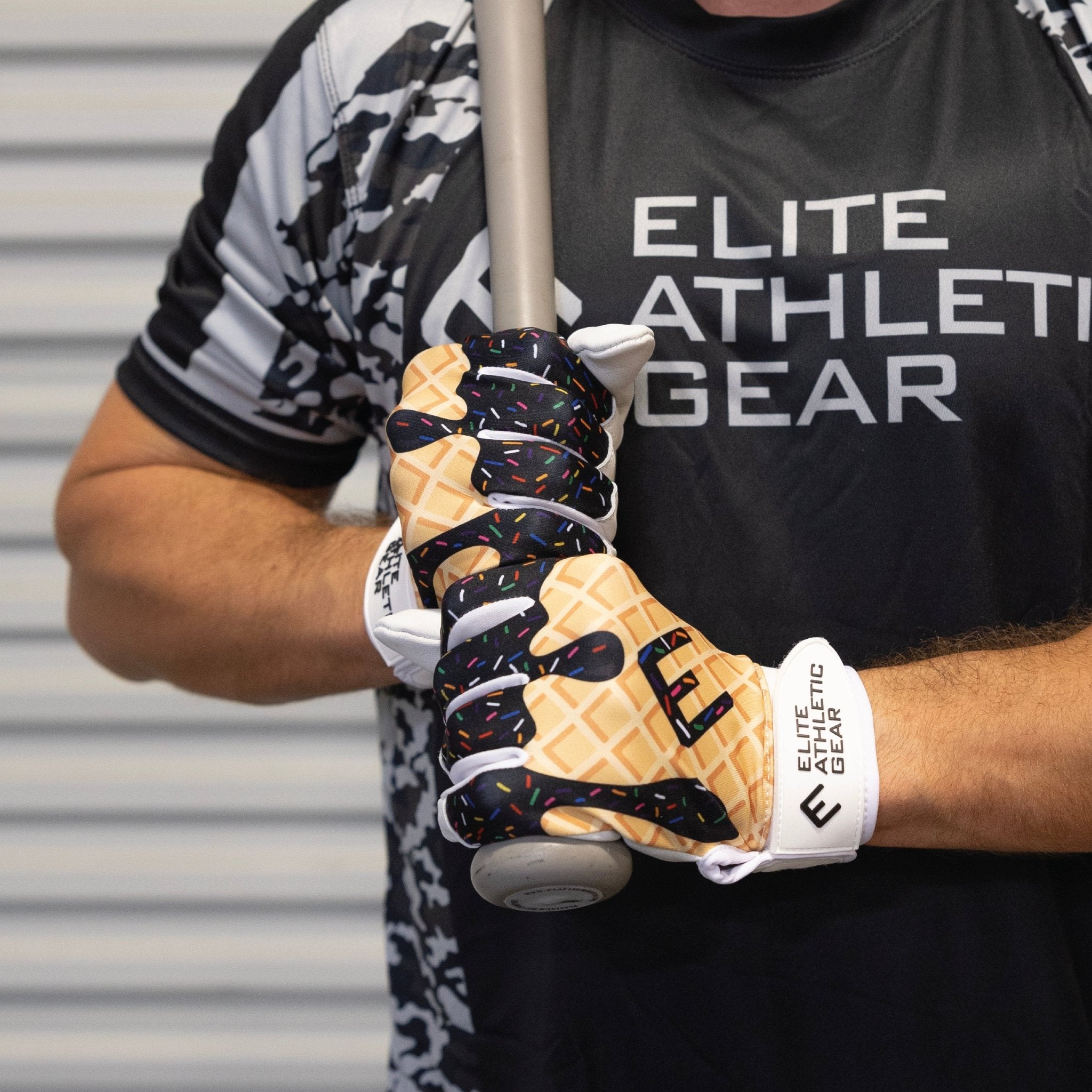 Black Ice Cream Batting Gloves - Maximum Velocity Sports