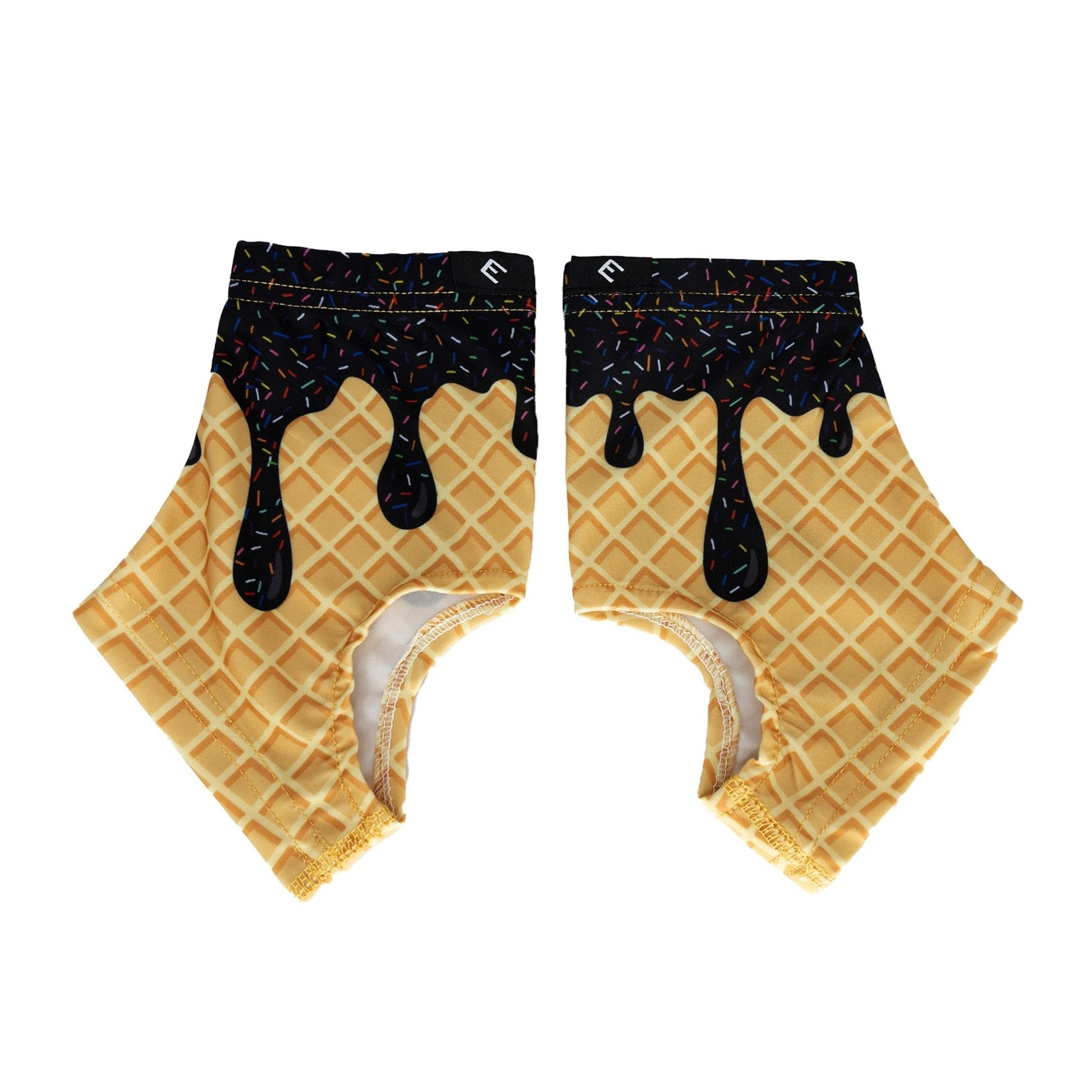 Black Ice Cream Cleat Covers (Spats) - Maximum Velocity Sports